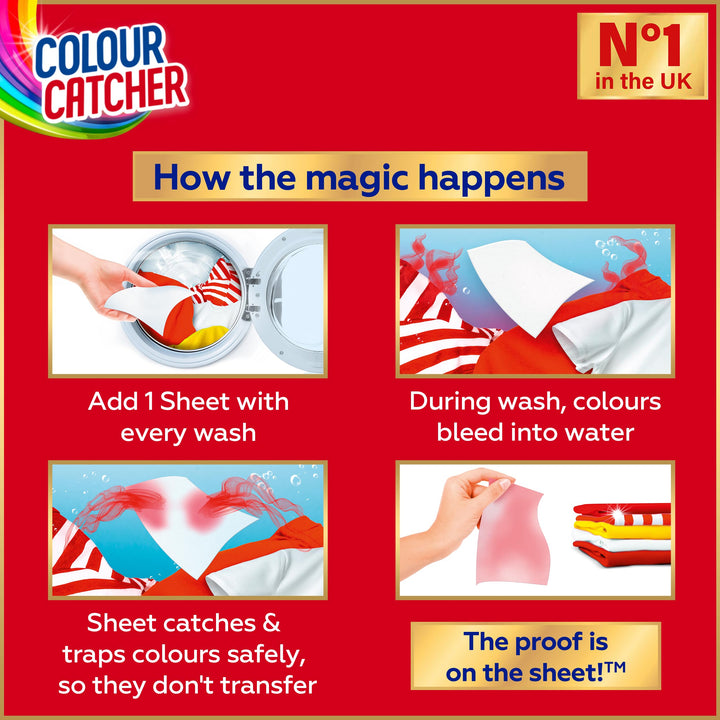 Colour Catcher - Colour Protection Sheets (52 Sheets)