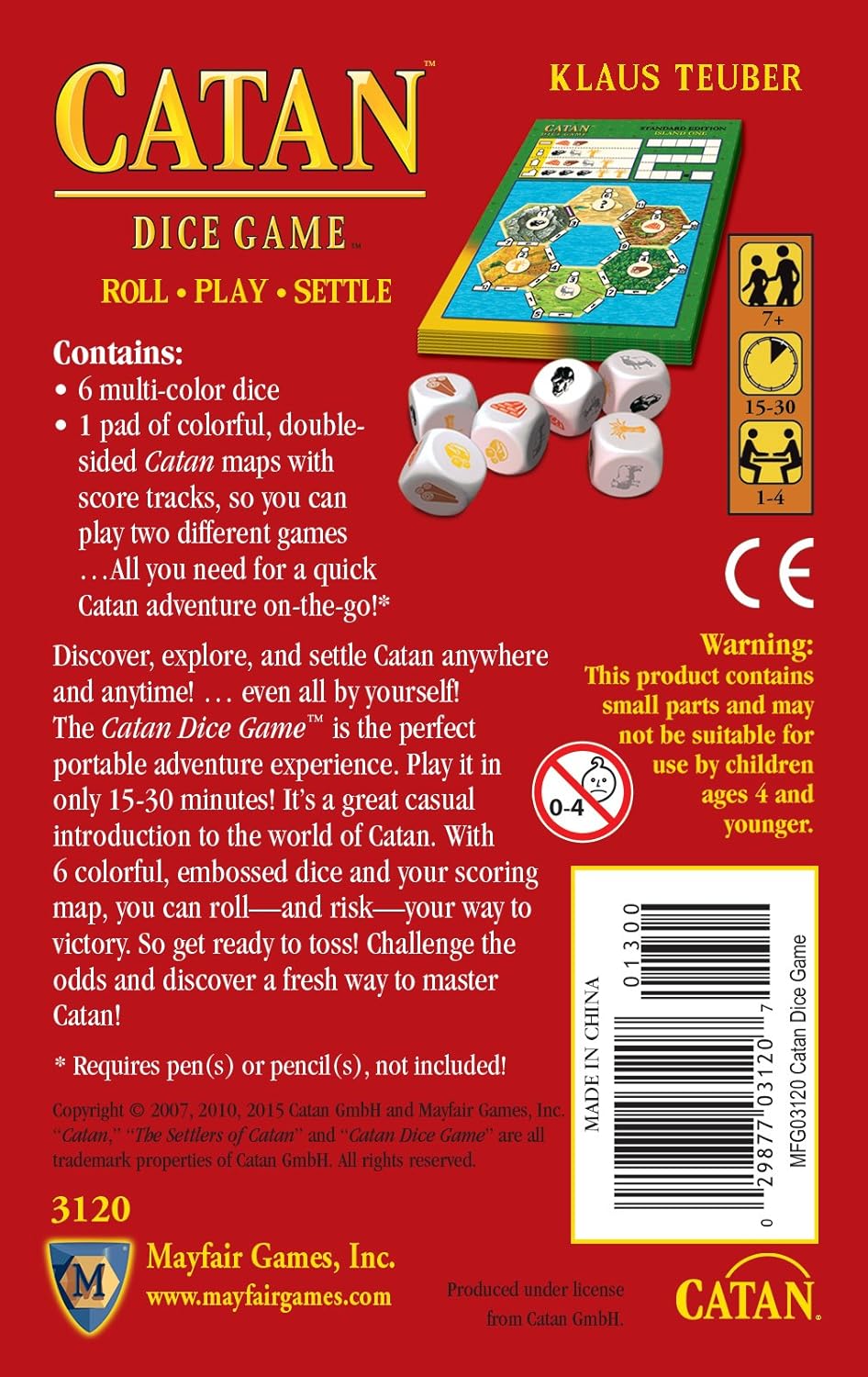 Catan Studio Catan: Dice Game Clamshell Edition 5