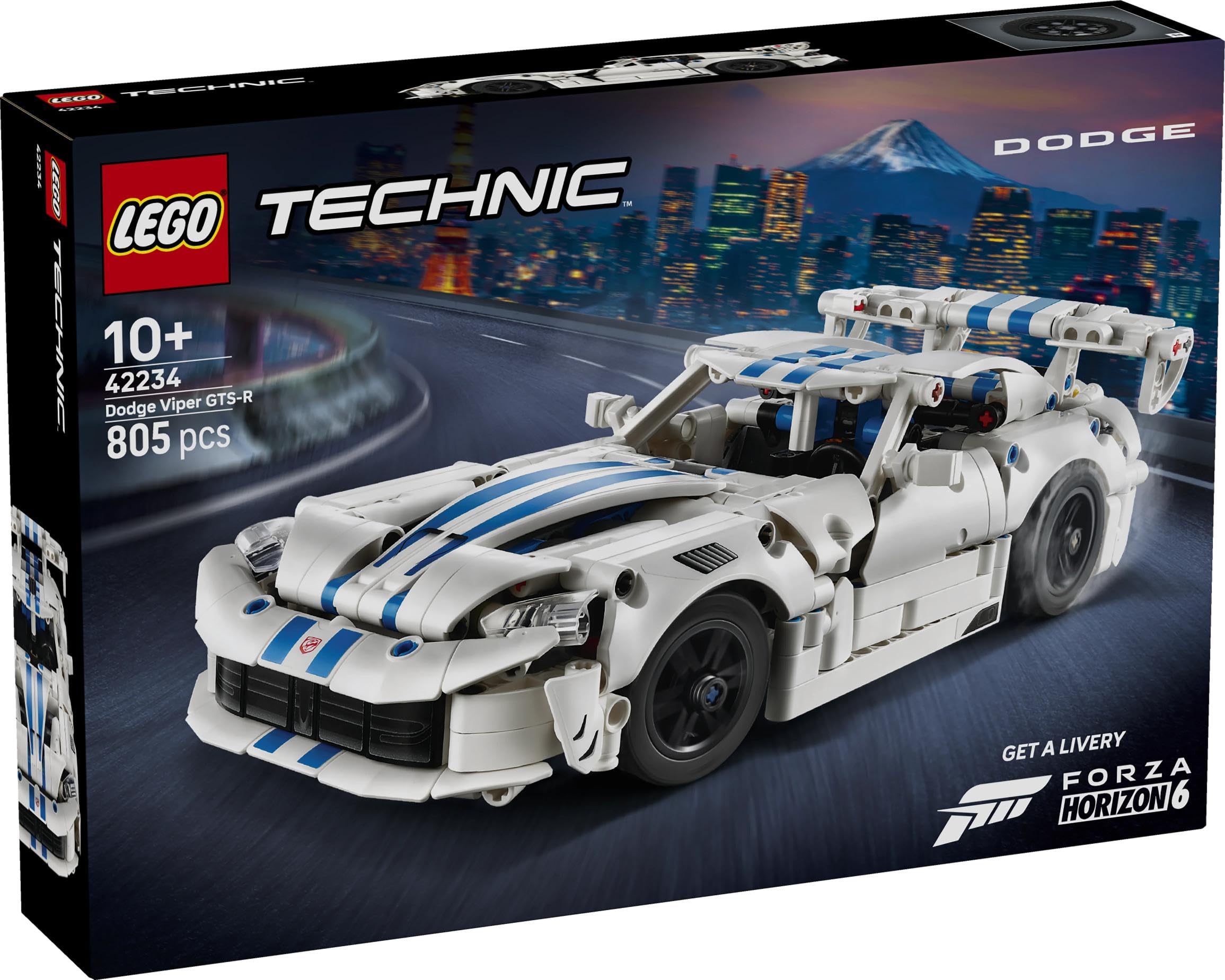 LEGO Technic Dodge Viper GTS-R Sports Car Building Set - V10 Engine, Opening Parts | Ages 10+ 7