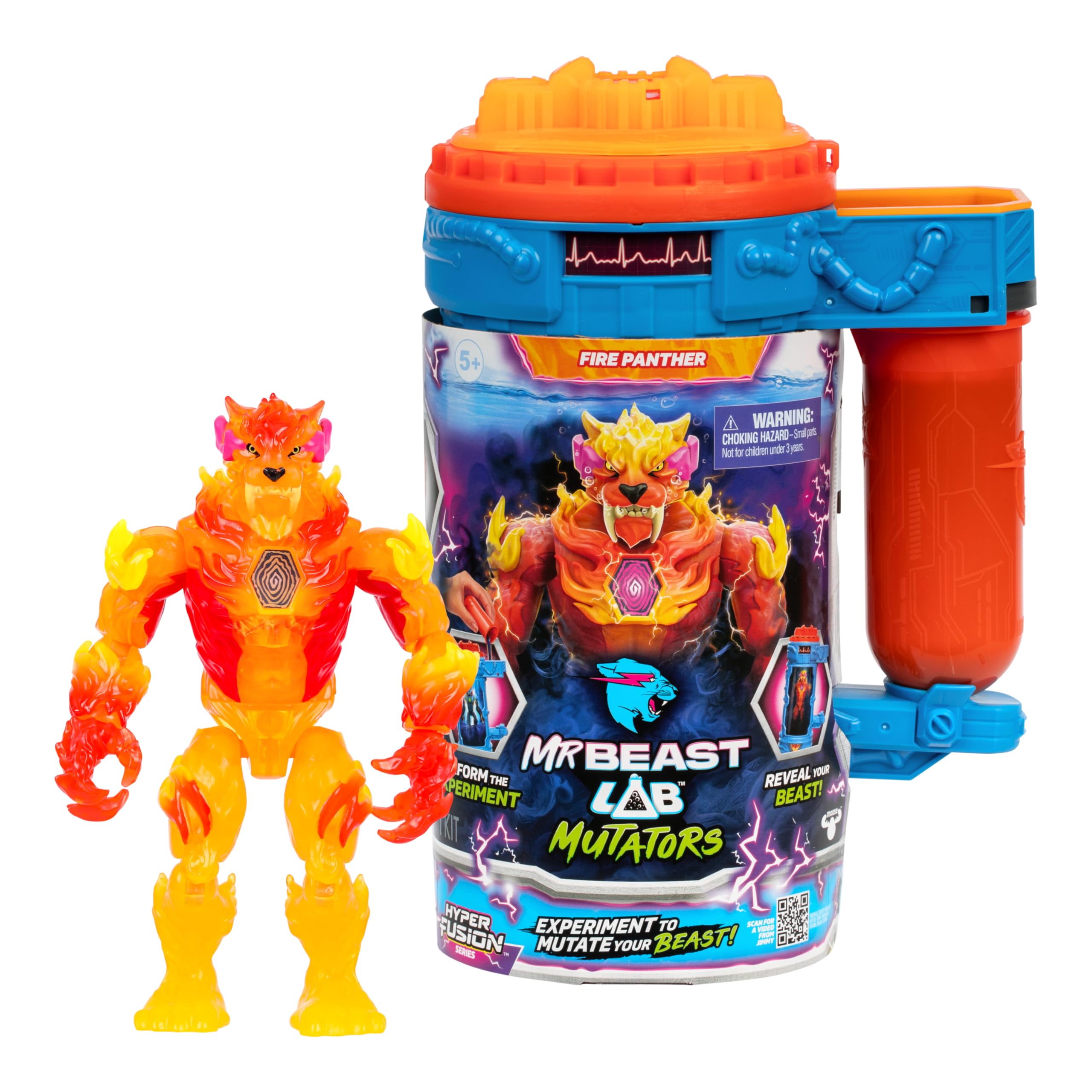 MrBeast Lab Hyper Fusion - Fire Panther Action Figure (14 cm) 1