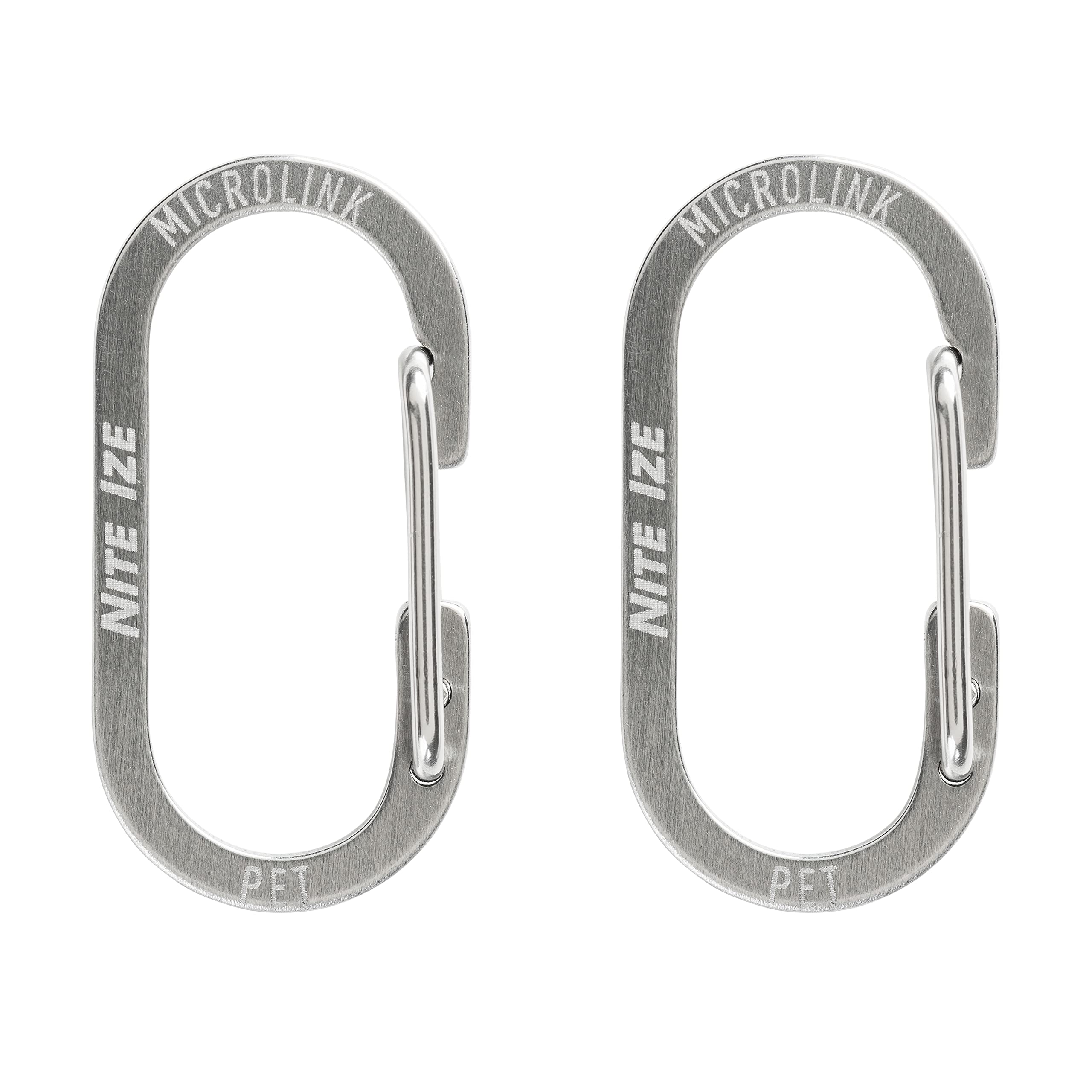 Nite Ize MicroLink Pet Tag Carabiner - Stainless Steel | Secures Tags | Easy Transfer 2