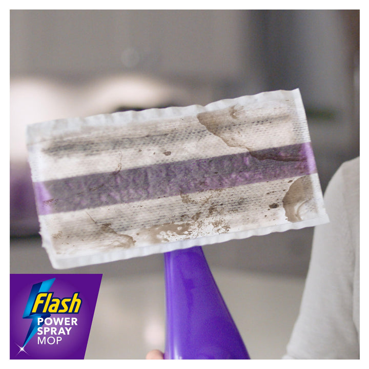 Flash Powermop Floor Cleaner Starter Kit - Spray Mop with Washable Microfiber Pad
