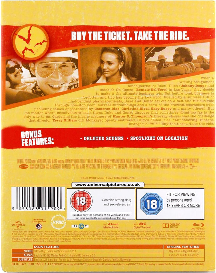 Fear and Loathing in Las Vegas (1998) - Blu-Ray Futurepak (Region Free)