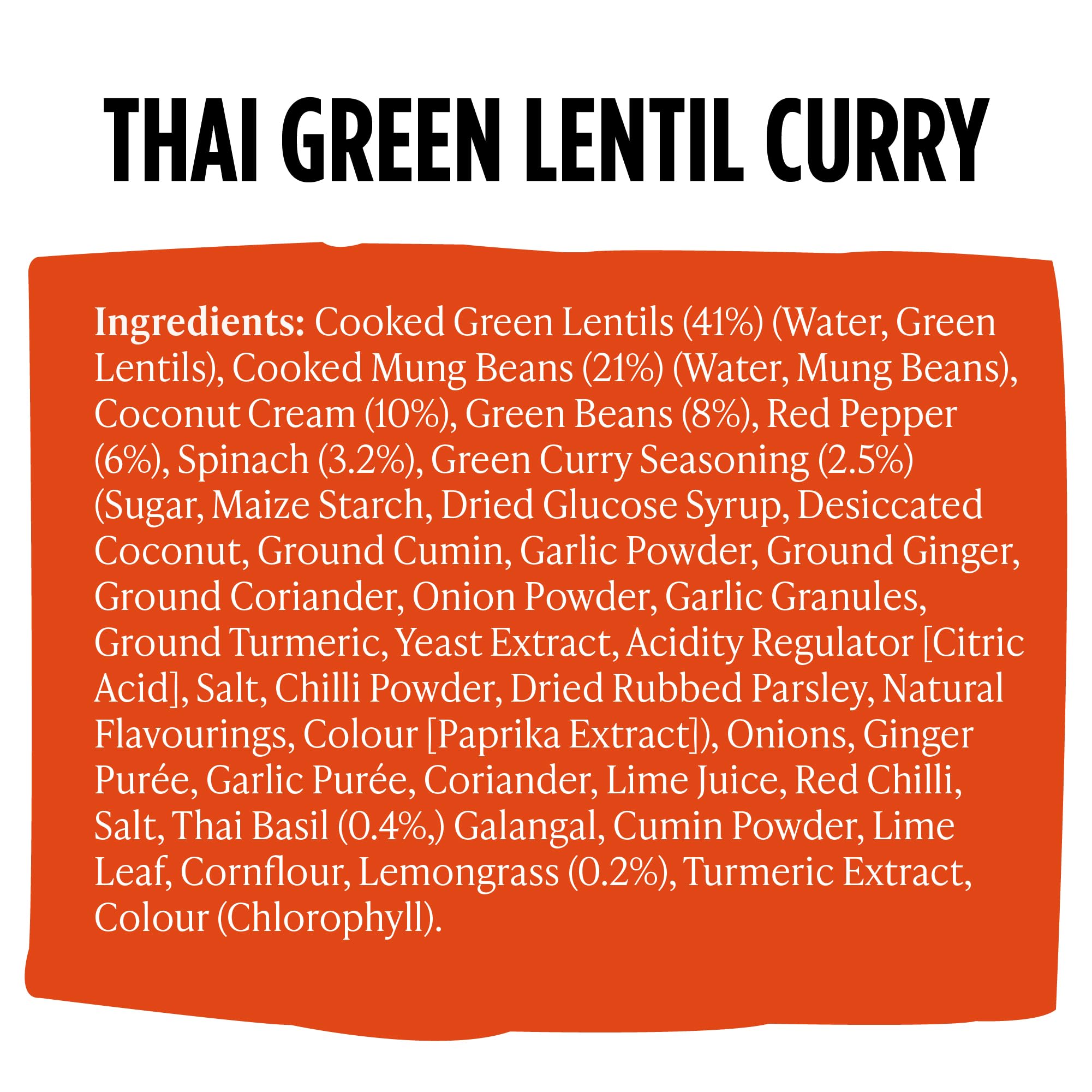 Merchant Gourmet Ready-to-Eat Thai Green Lentil Curry with Lemongrass | 6 x 280g Pouches | High Protein & Fibre 4