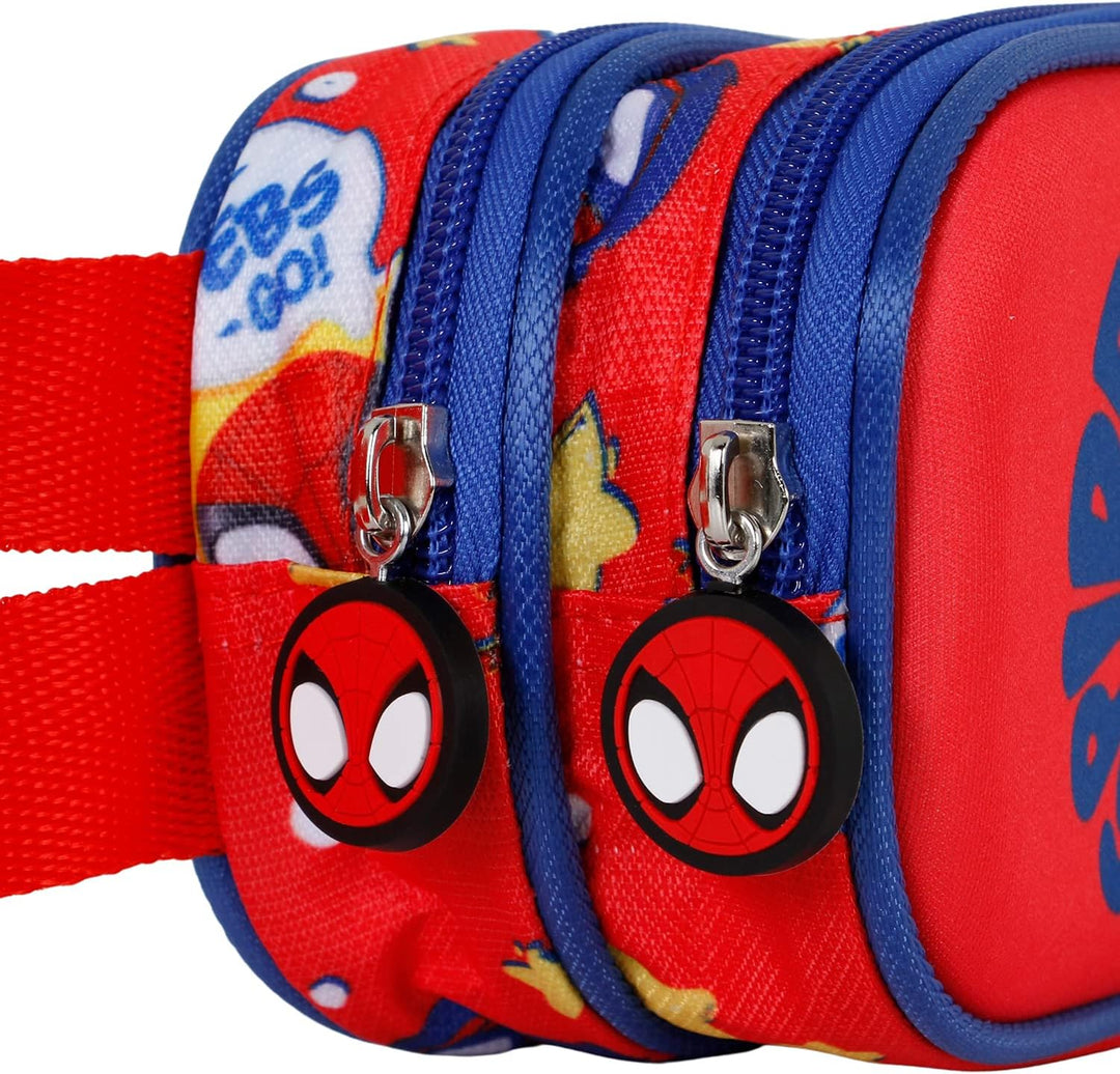 KARACTERMANIA Spiderman 3D Double Compartment Pencil Case (04708)