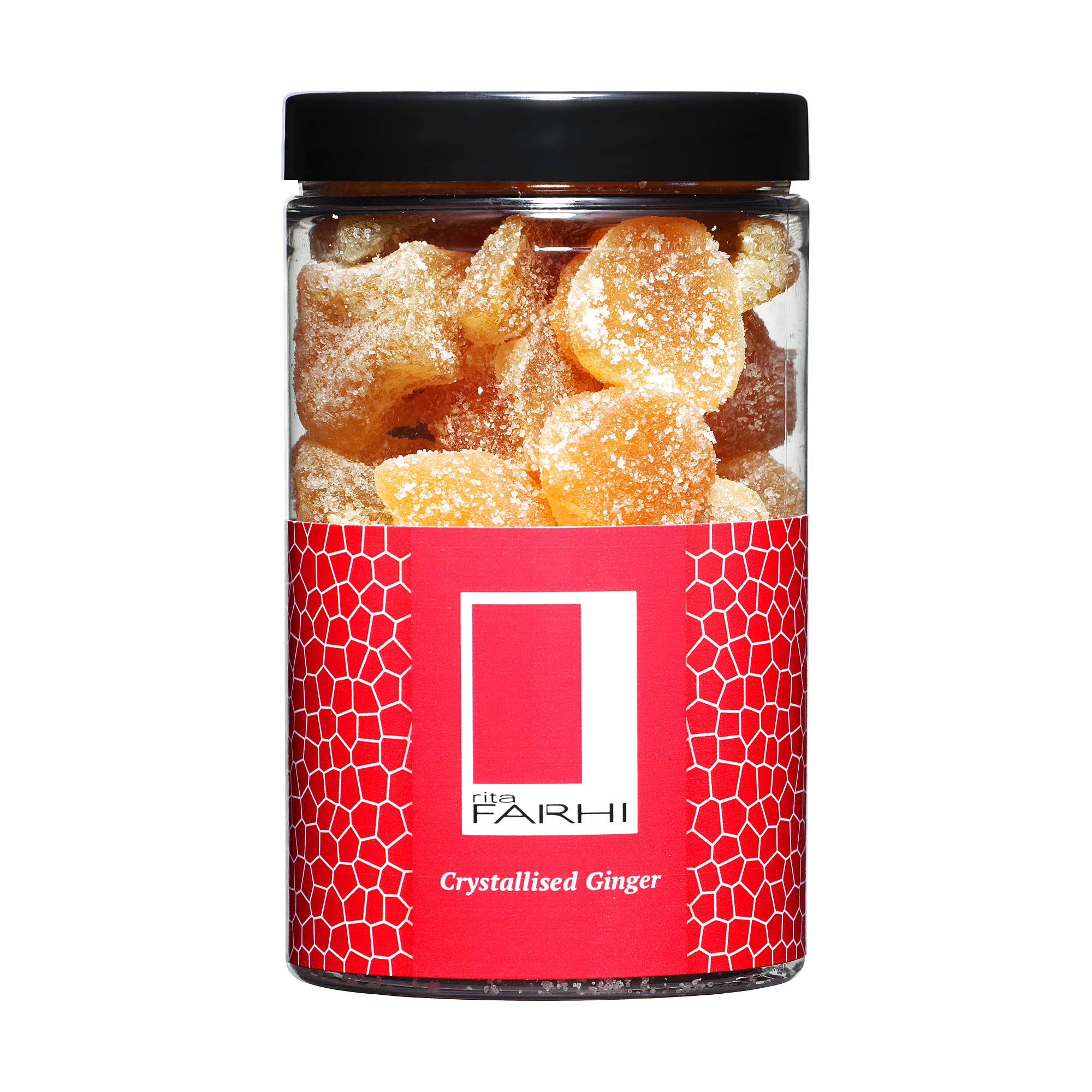 Rita Farhi Crystallised Ginger in Luxury Gift Jar | Sweet & Spicy Ginger Sweets 3