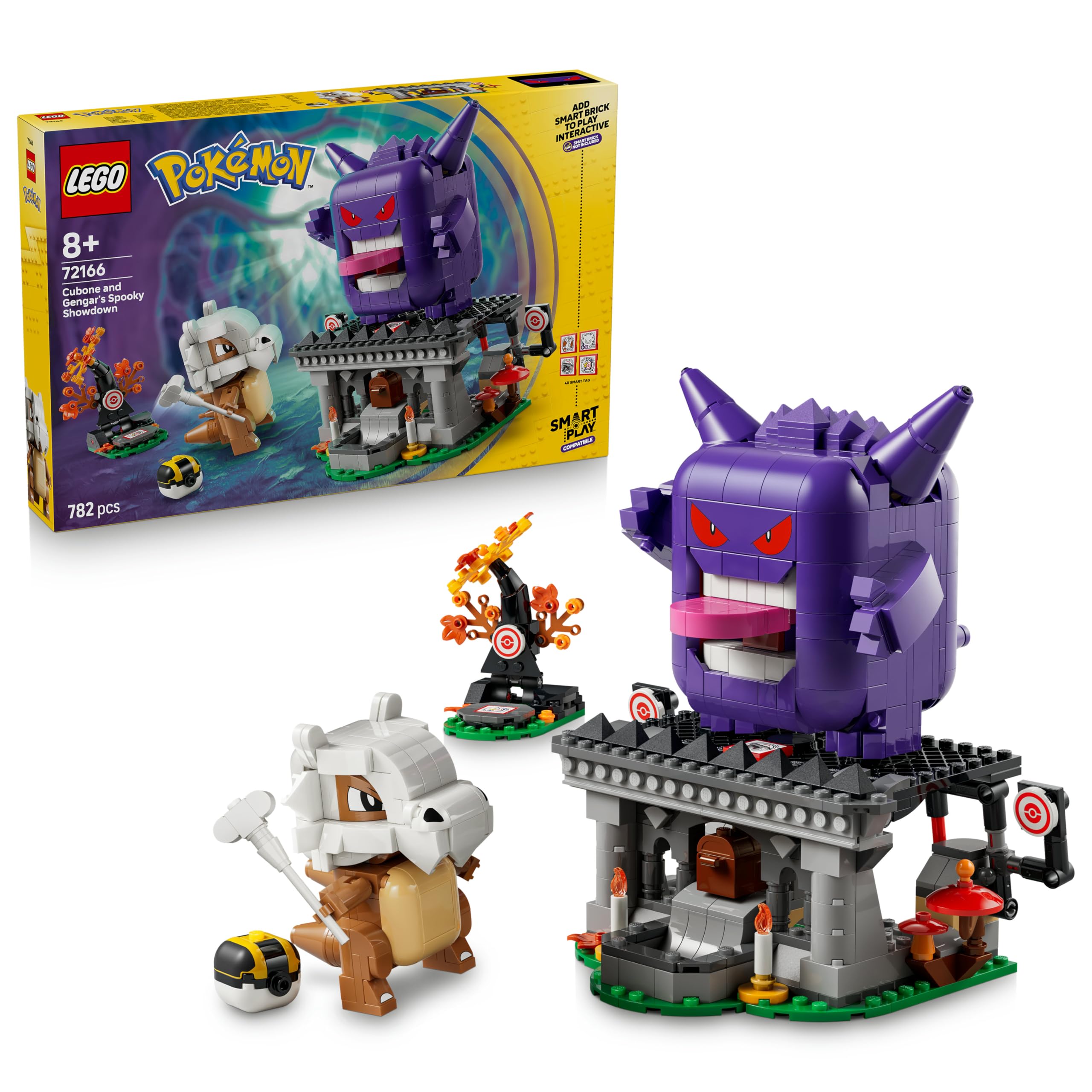 LEGO Pokémon Cubone and Gengar's Spooky Showdown Building Set (72166) | Ages 8+ 1