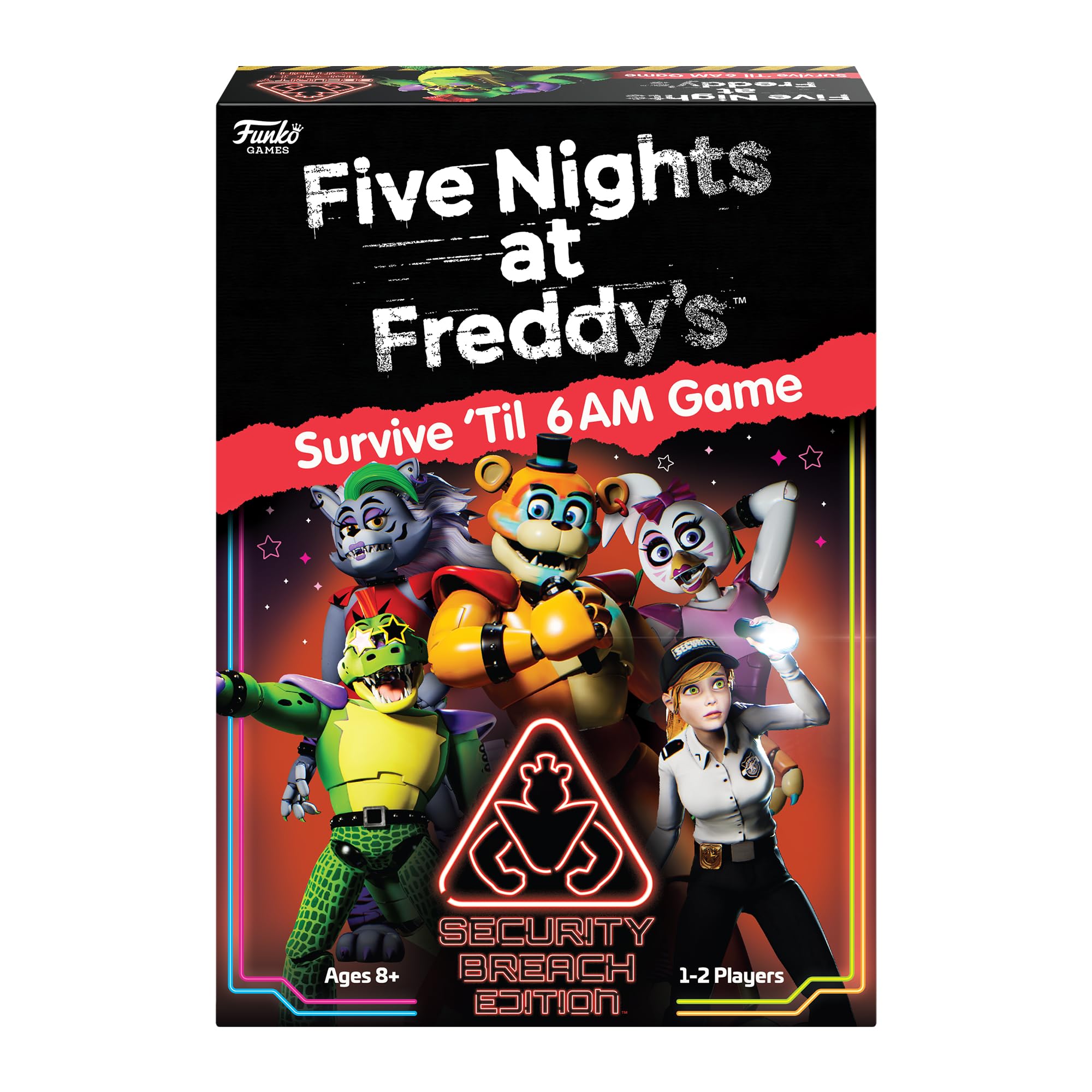 Funko Games FNAF Survive 'Till 6AM - Security Breach Edition Board Game 7