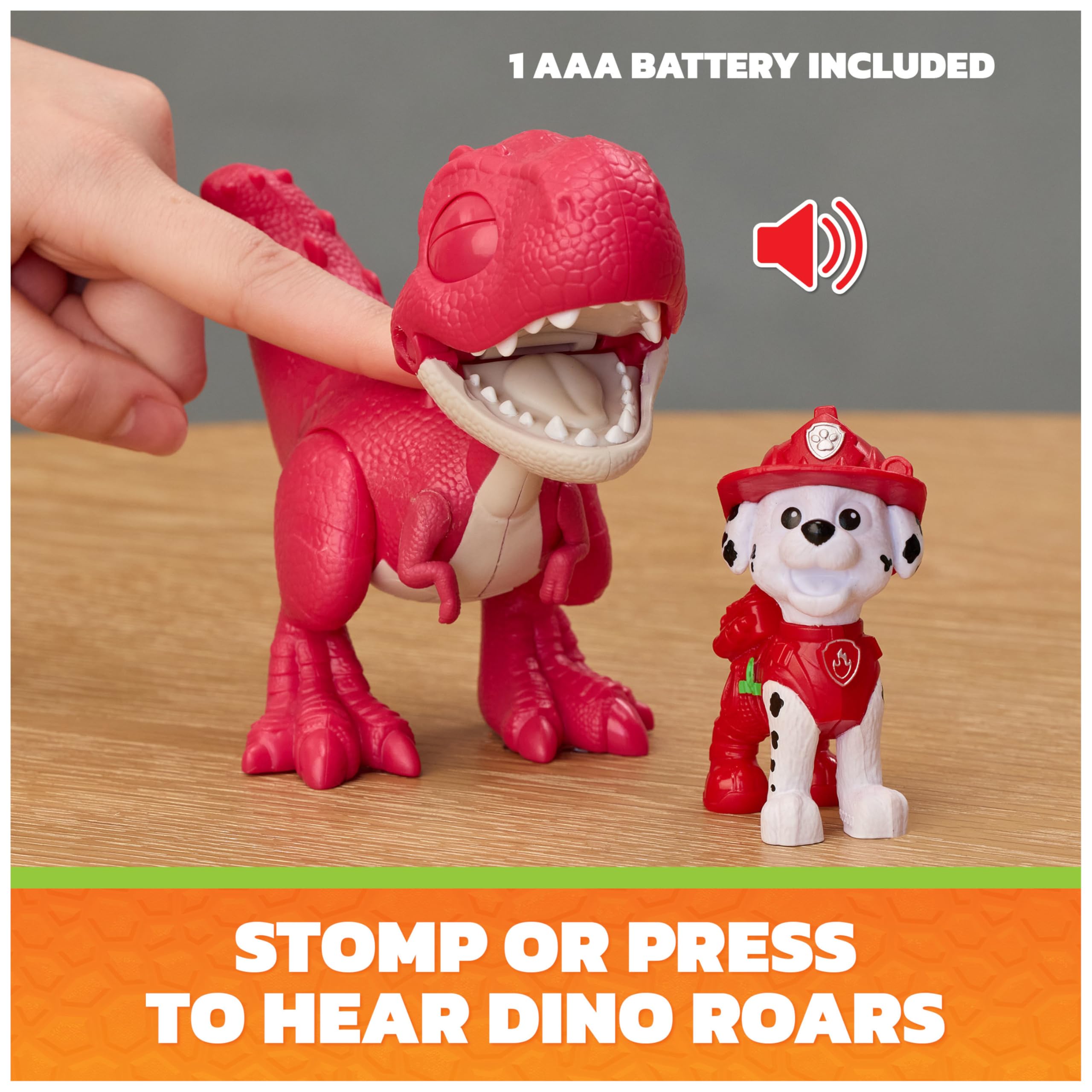 Paw Patrol Marshall Roaring Pup Pals Dino Movie Action Figure - Ages 3+ 3