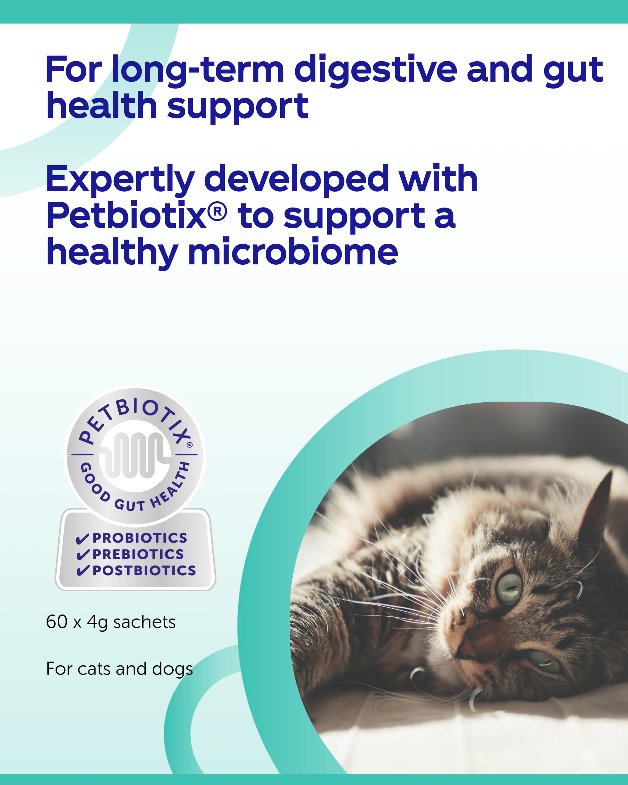 Protexin Veterinary Pro-Kolin Enterogenic Gut Health Powder Sachets | 60 Count | Chicken Flavor