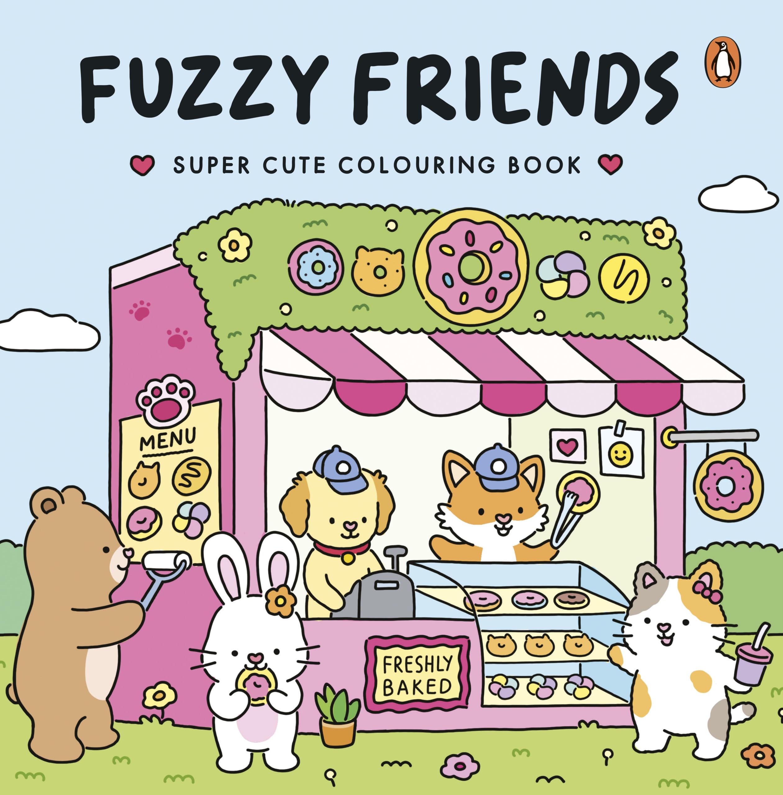 Penguin Fuzzy Friends - Super-Cute Colouring Book for Ages 12+ 1