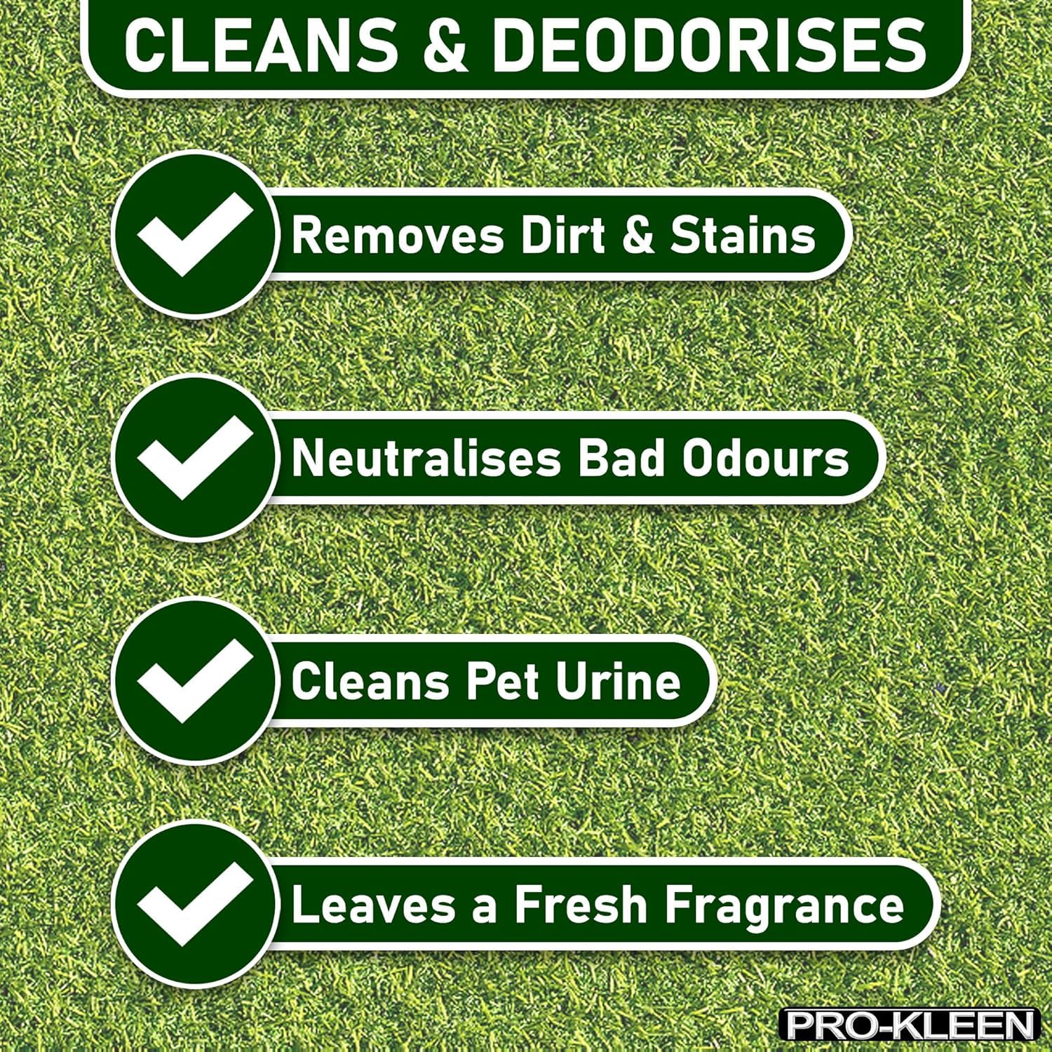 Pro-Kleen ProBio Artificial Grass Cleaner - Probiotic Deodoriser | 1L | Fresh Cut Grass Scent 7