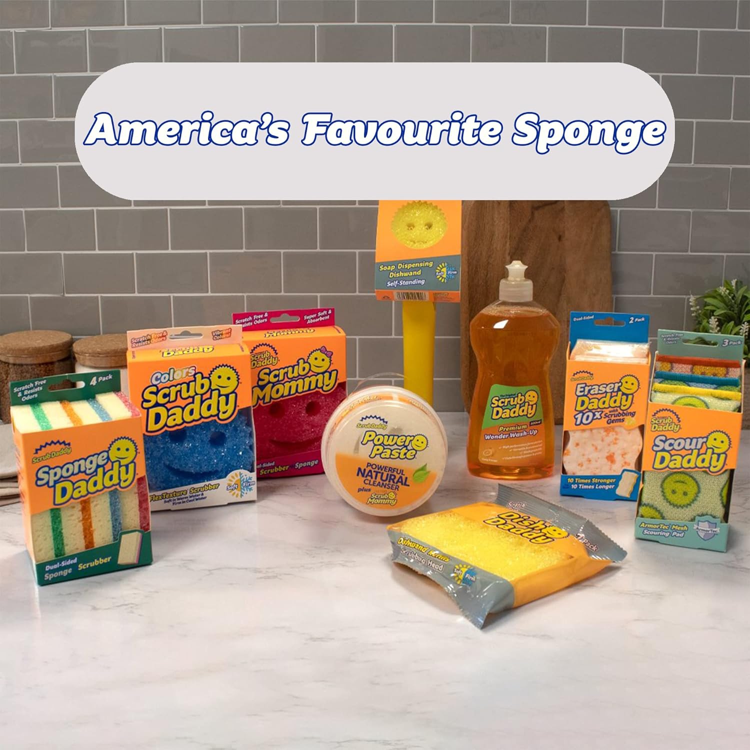 Scrub Daddy - Eraser Daddy 10x Magic Sponge Erasers, Dual-Sided Melamine Cleaning Pads 10