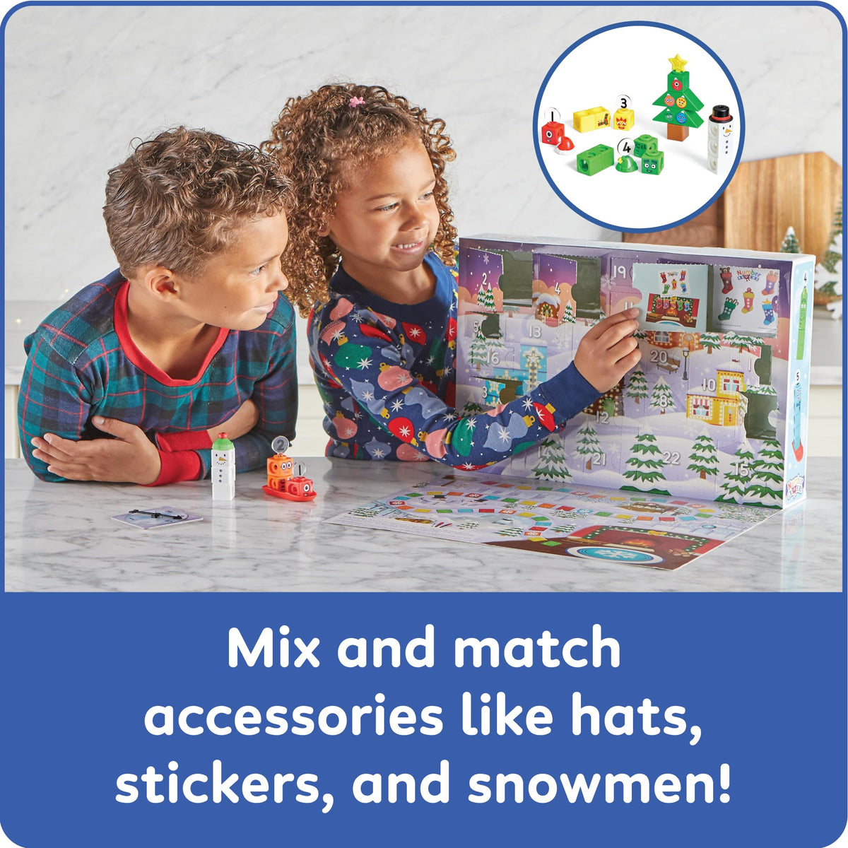 Learning Resources Numberblocks MathLink Cubes Advent Calendar - Ages 3+ | 24 Festive Surprises 3
