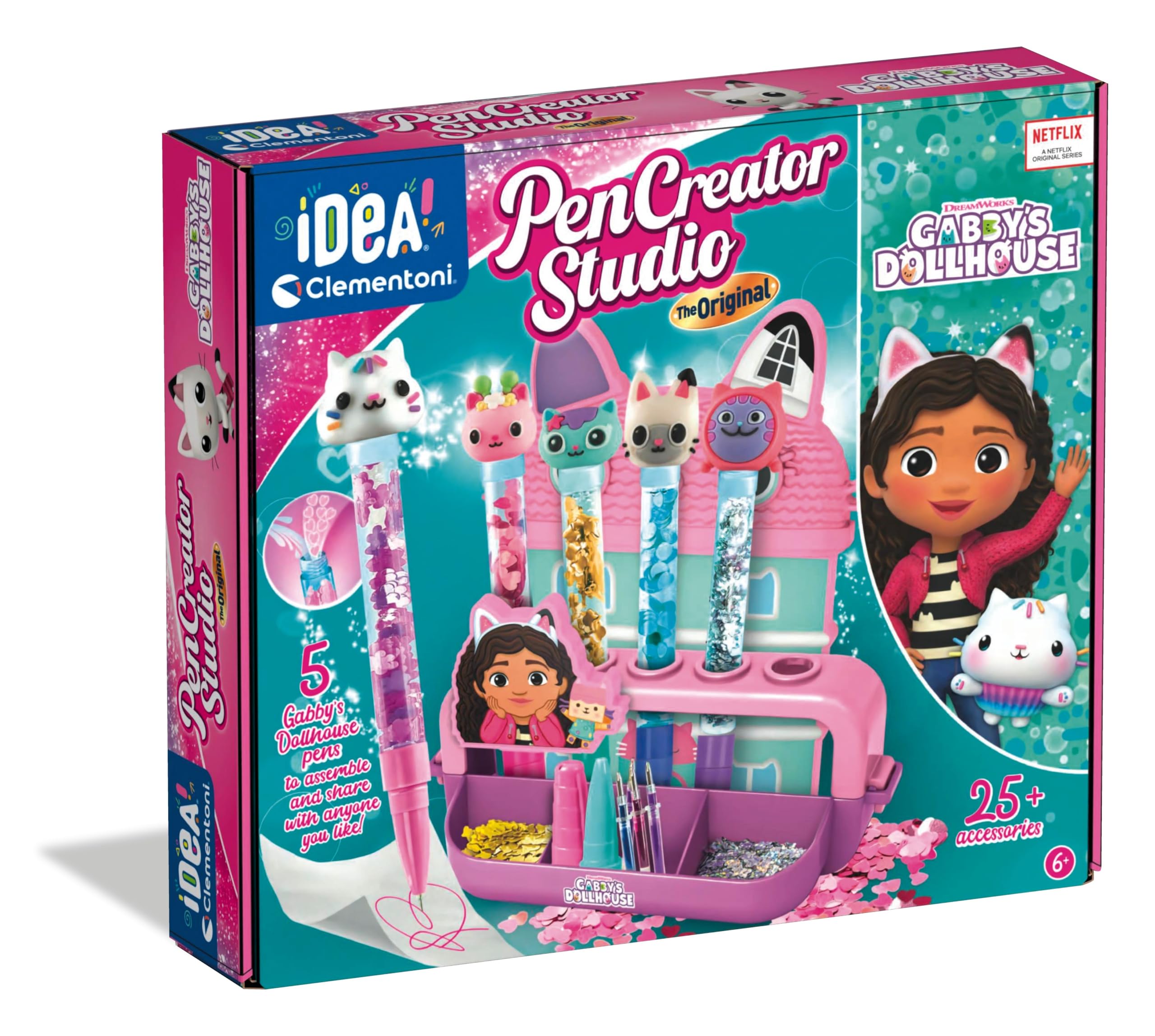 Clementoni Gabby’s Pen Lab - Create Gabby’s Dollhouse Pens with Themed Toppers