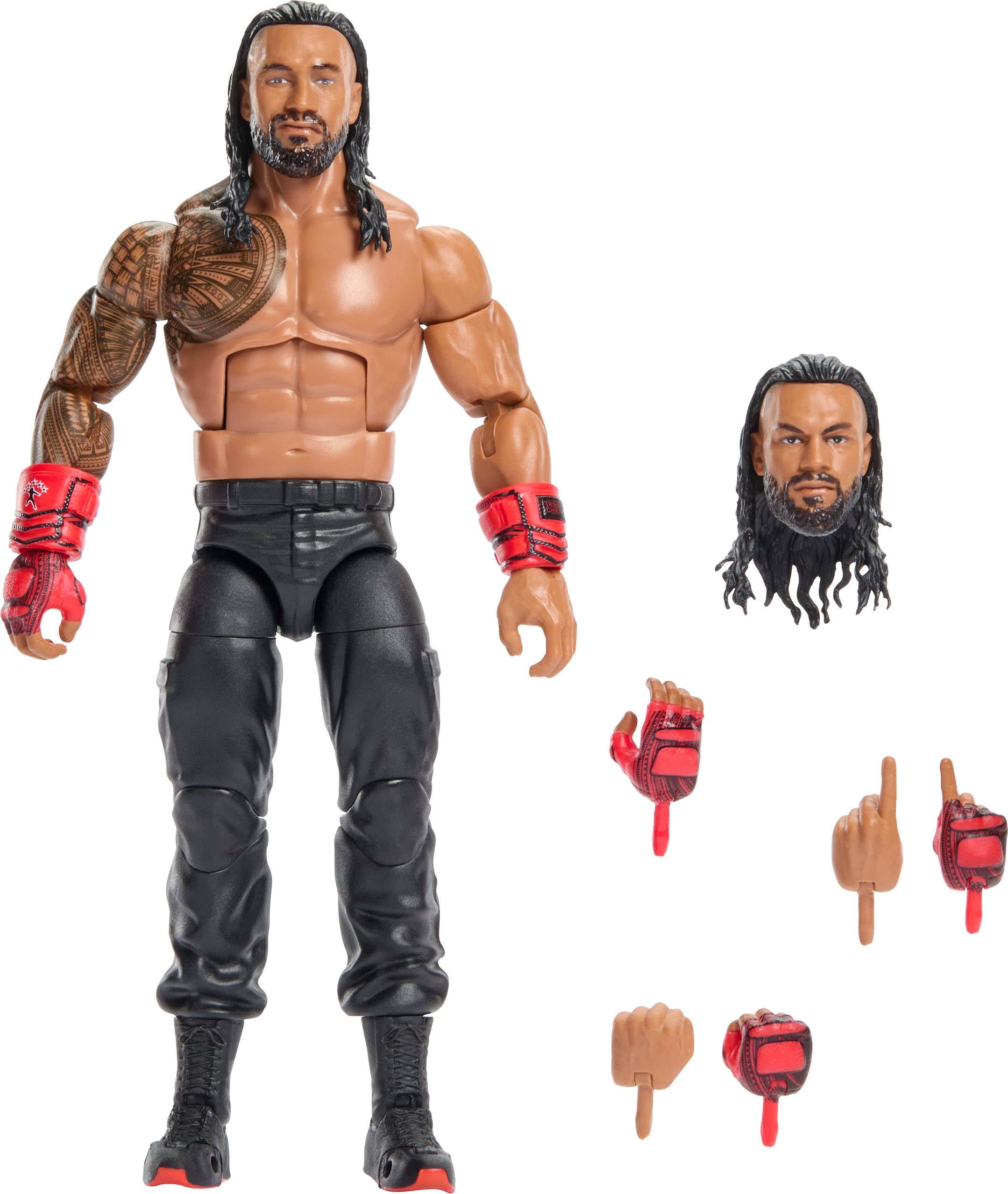 Mattel WWE Elite Collection Roman Reigns Action Figure | 6-inch Scale | Interchangeable Parts