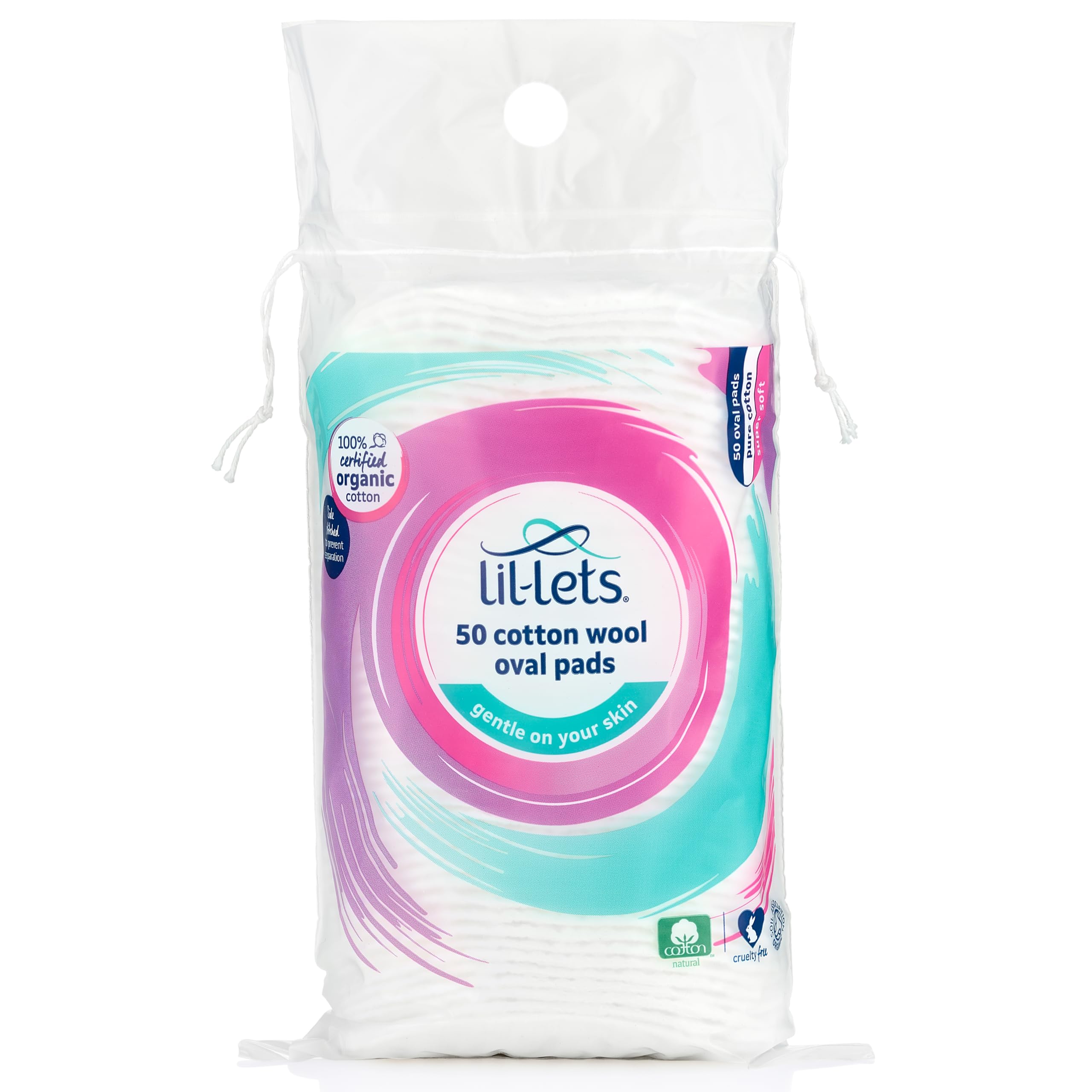 Lil-Lets - Cotton Wool Oval Pads (50 Count) 1