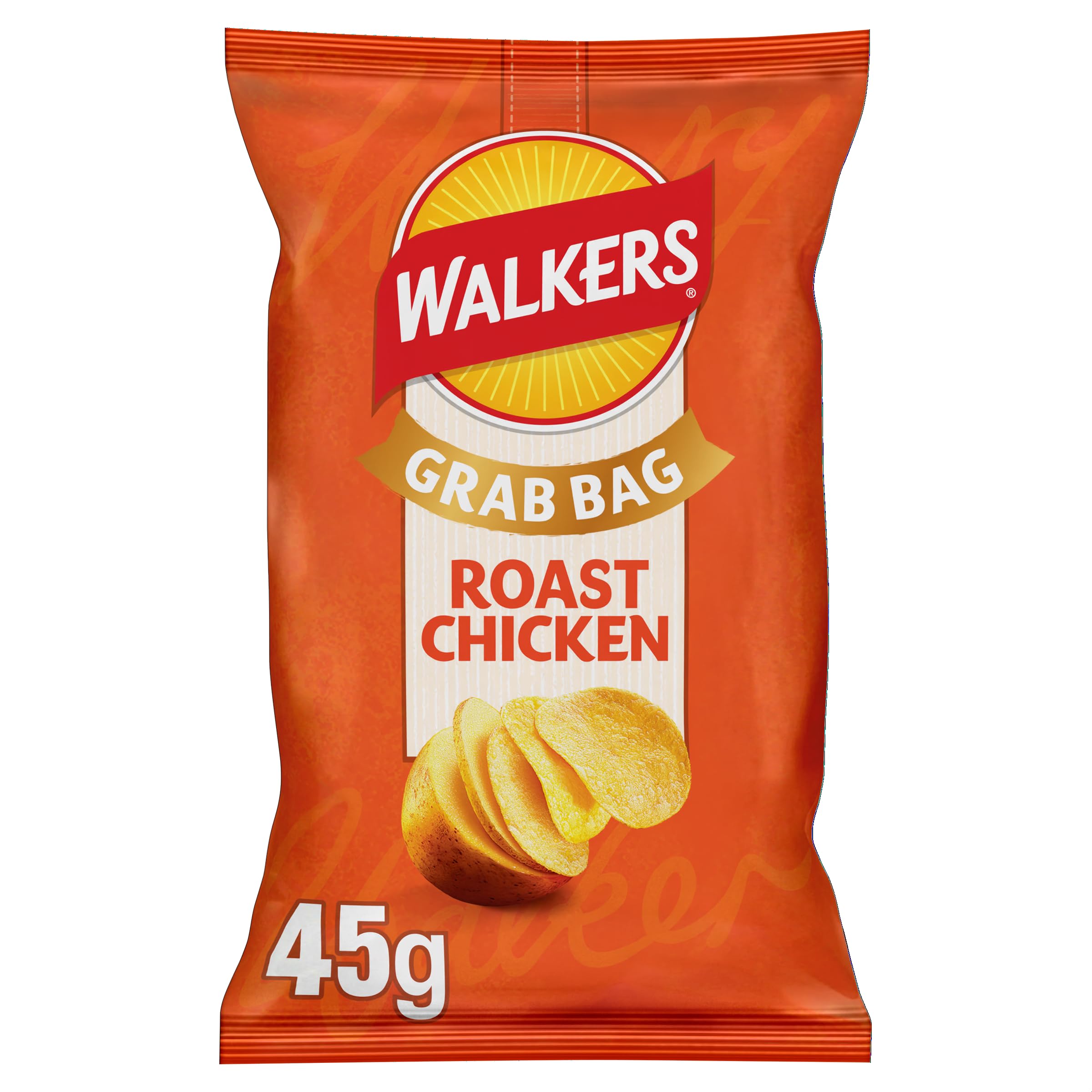 Walkers Roast Chicken Crisps Multipack | 32 x 45g Bags | Made with 100% British Potatoes 1