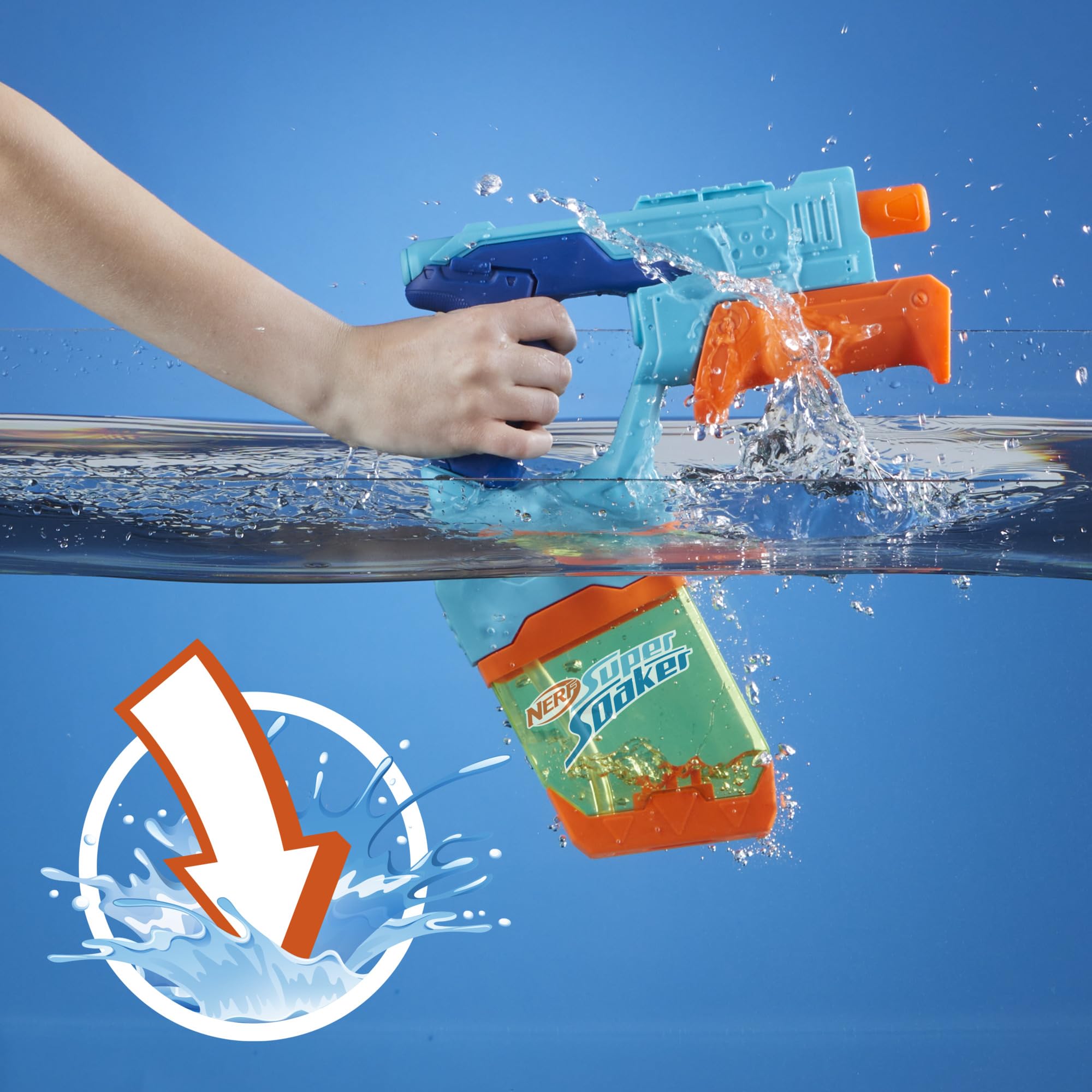 Super Soaker Nerf Dunk-Fill Water Blaster 2-Pack | Instant Fill Tanks | Ages 6+ 3
