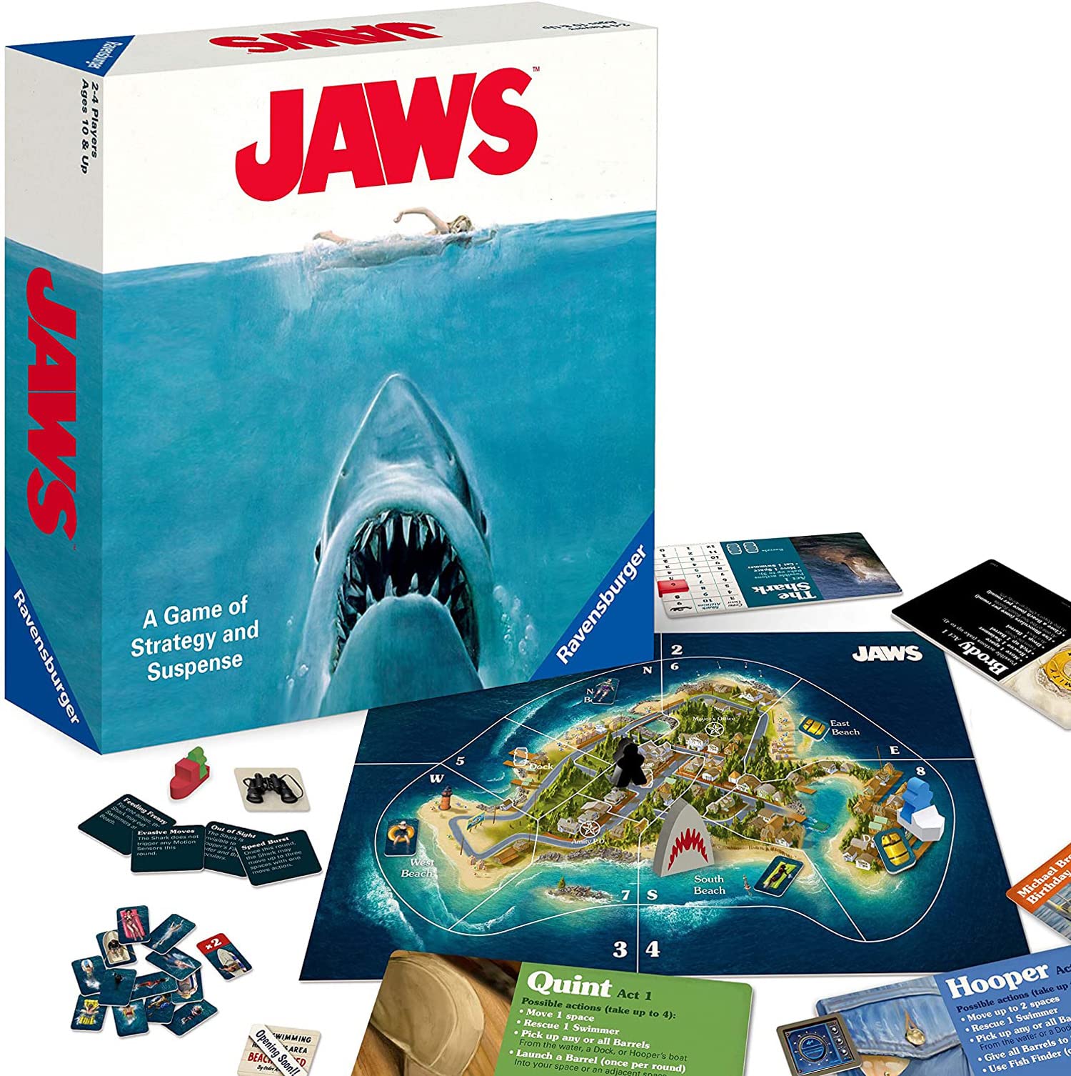 Ravensburger Jaws Strategy Board Game | 2-4 Players | Ages 12+ | 60 Min Playtime 1