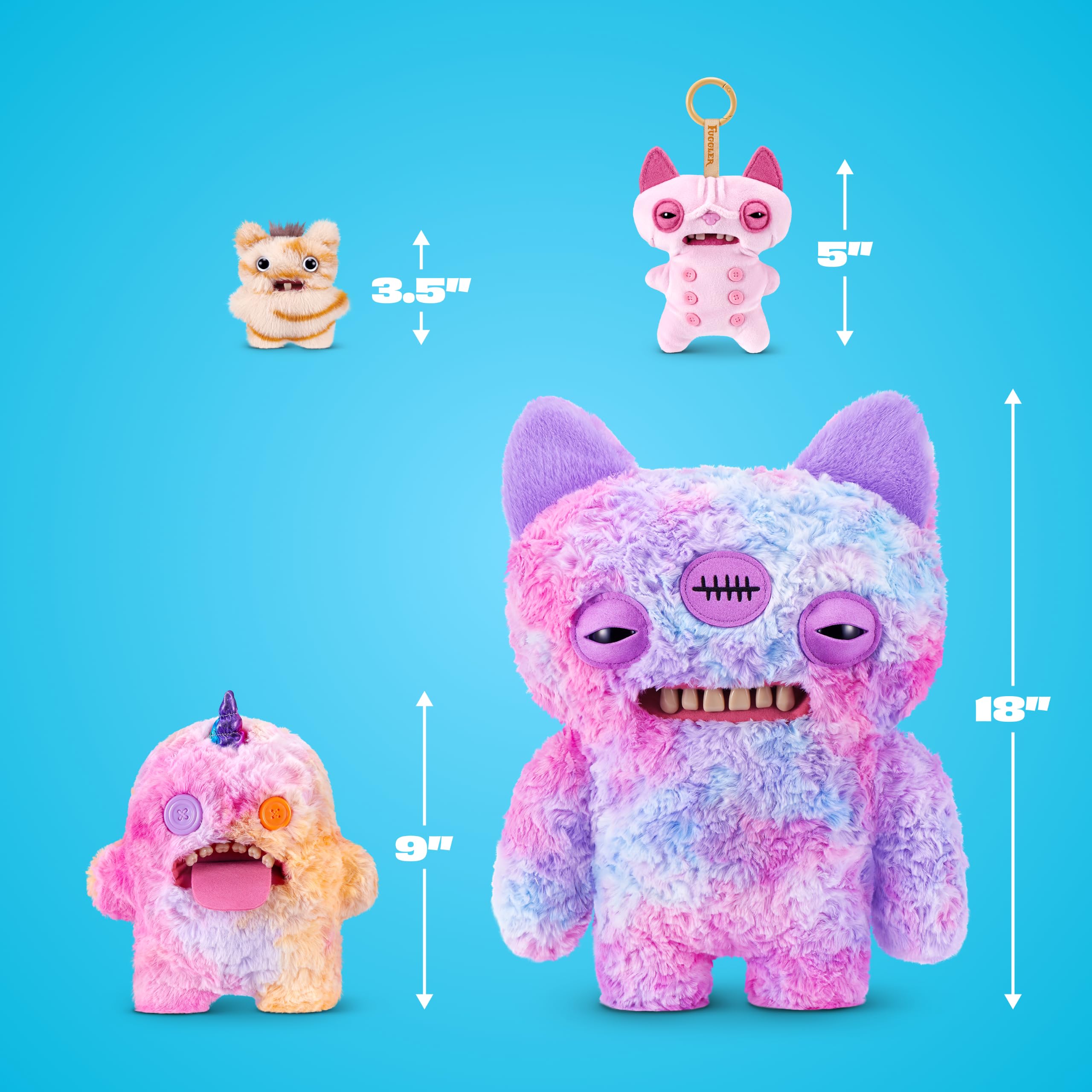 Fuggler Oogah Boogah Unicorn Fugglercorns 9 Inch Plush Toy 7