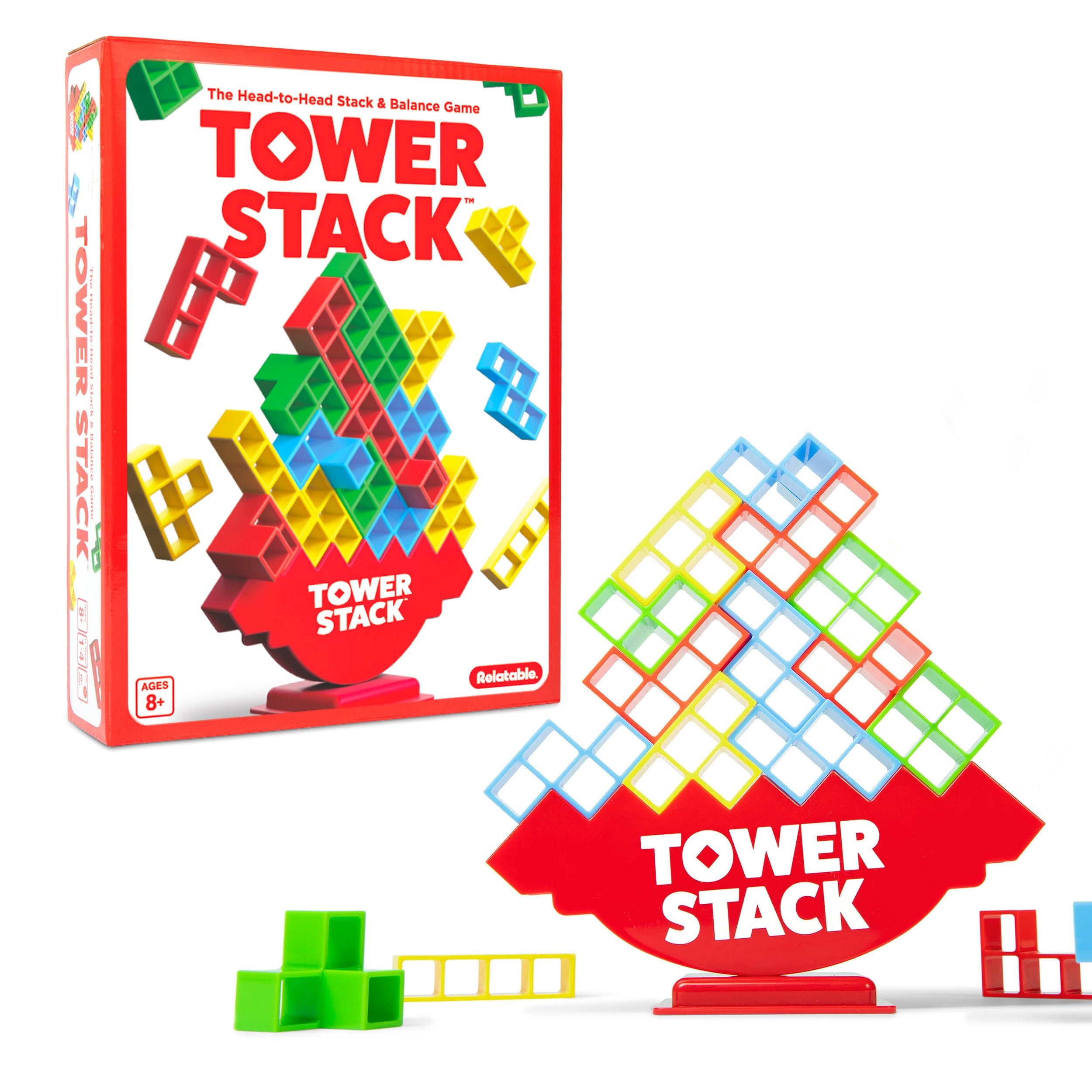 WHAT DO YOU MEME? Tower Stack Head to Head Stacking Challenge Game | Ages 8+ | 2 Players 1