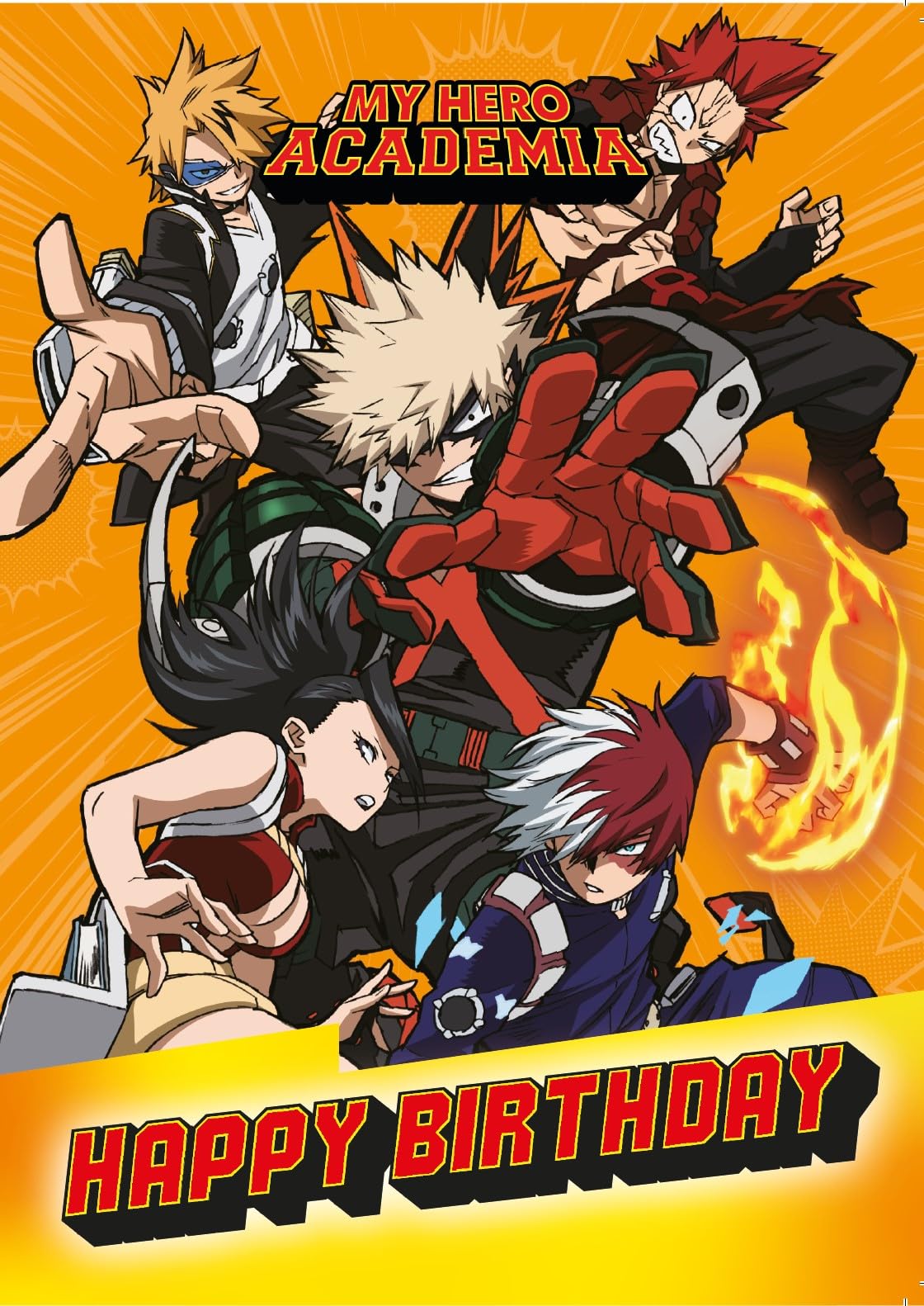 Danilo Promotions LTD My Hero Academia Birthday Card | A5 Size | Unisex-Kids 1