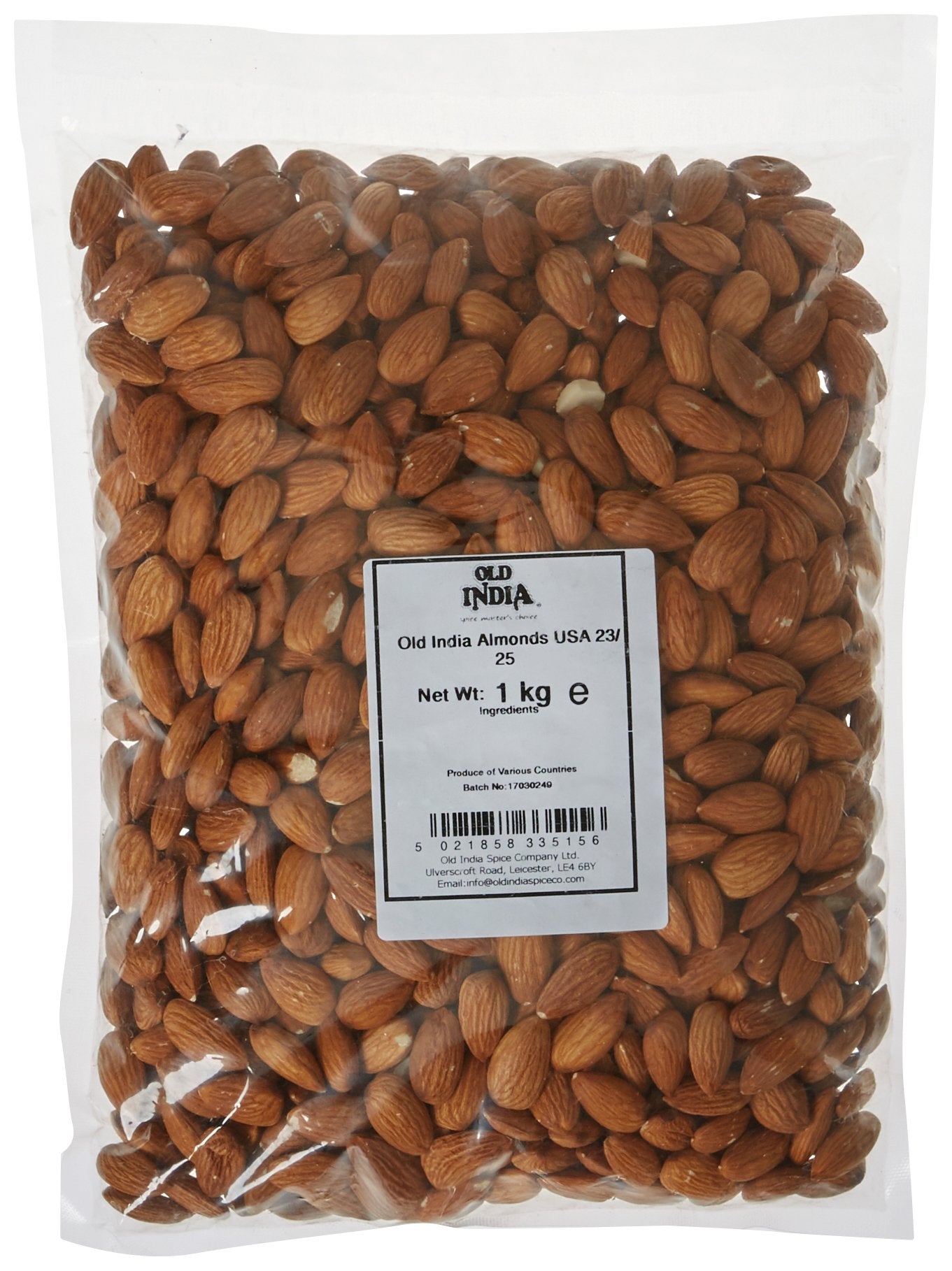 Old India Raw Almonds - 1kg Natural, Additive & GMO Free Nuts 1