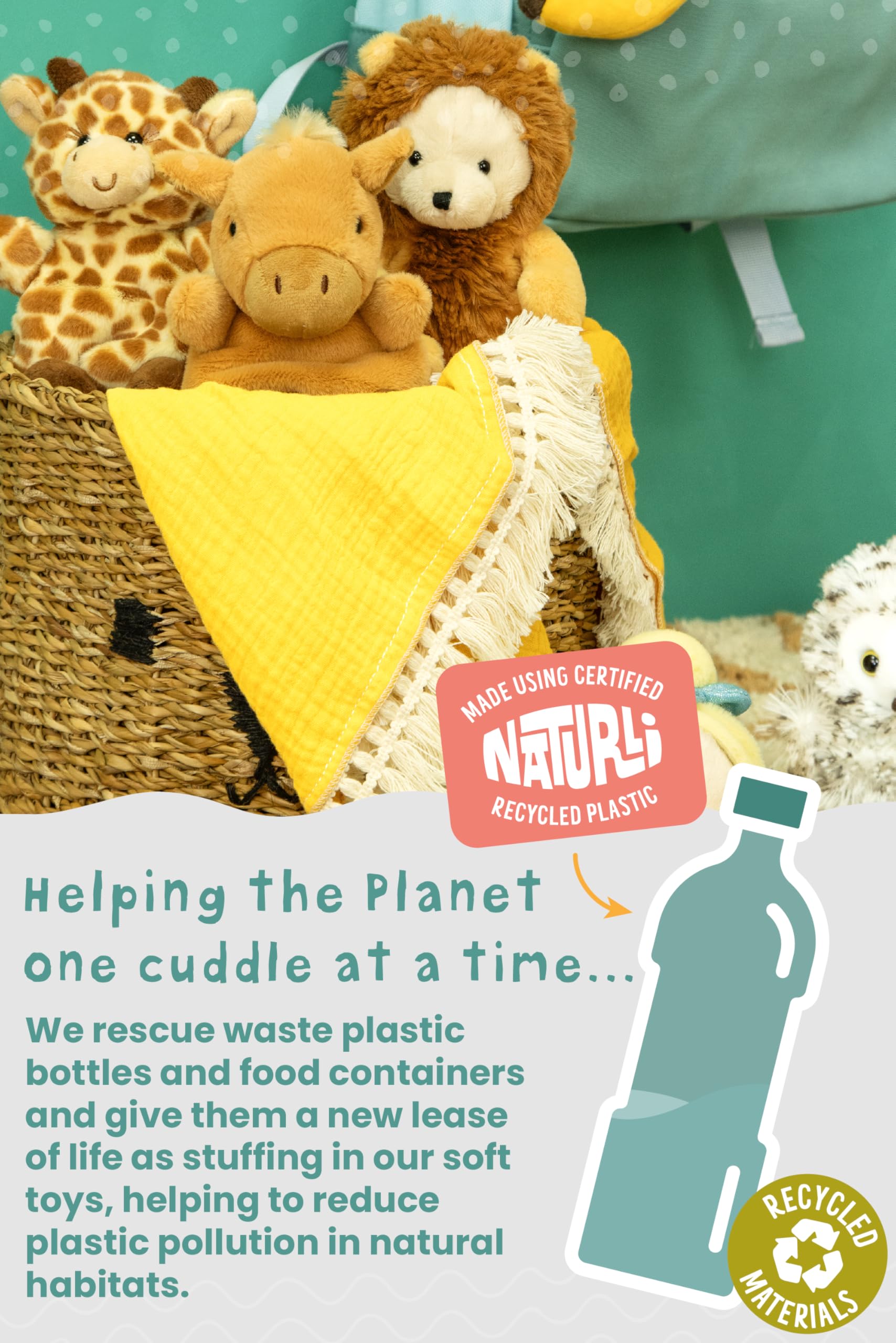 LITTLE Living Nature Play Flower - Daisy Stuffed Plush Toy | Soft Collectible for Kids & Adults 10