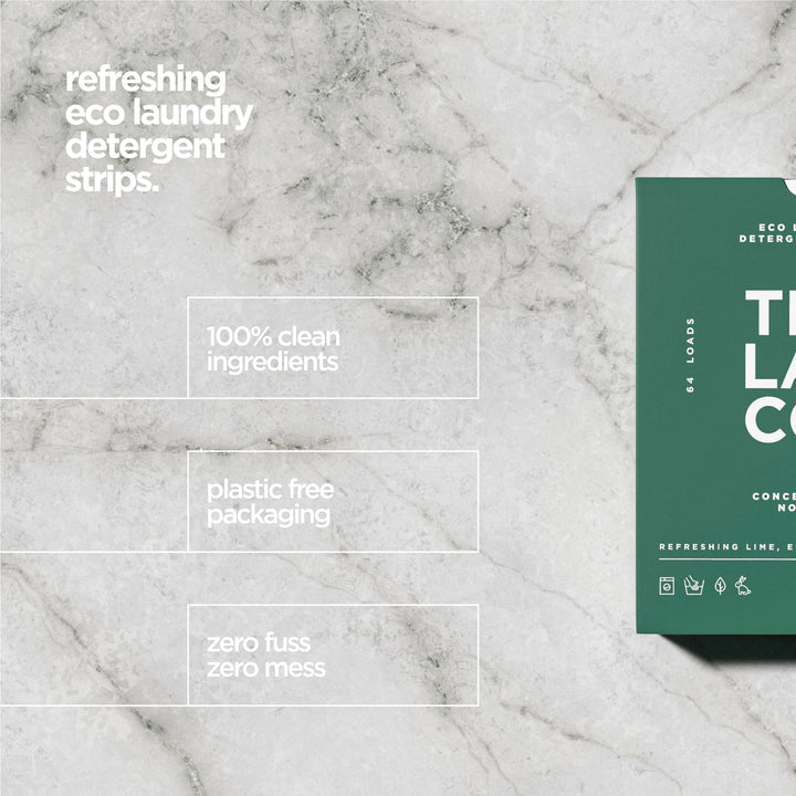 The Lab Co. - Laundry Detergent Strips Sheets (64 Loads, Eco Ultra-Concentrated)