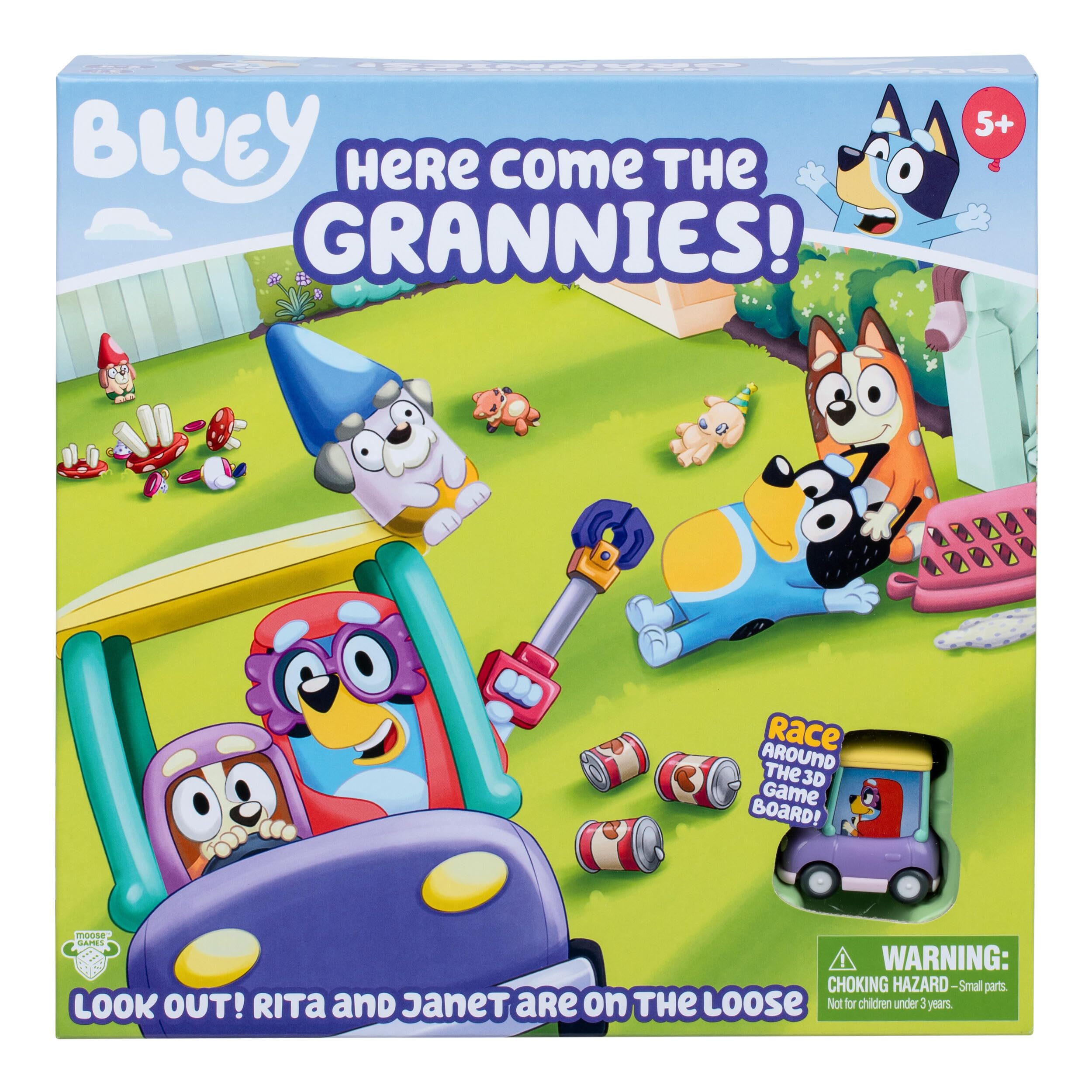 Bluey Here Come the Grannies Board Game - Ages 6+, 2-4 Players, Family Game 1