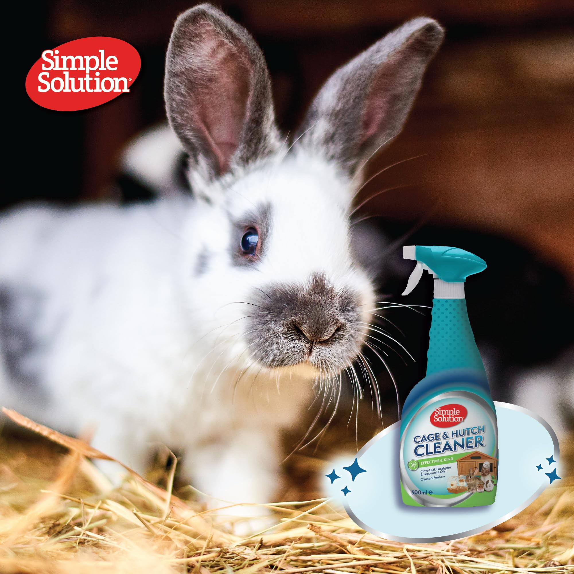 Simple Solution Cage & Hutch Natural Anti-Bacterial Cleaner - 500 ml | Pro-Bacteria & Enzymes 3