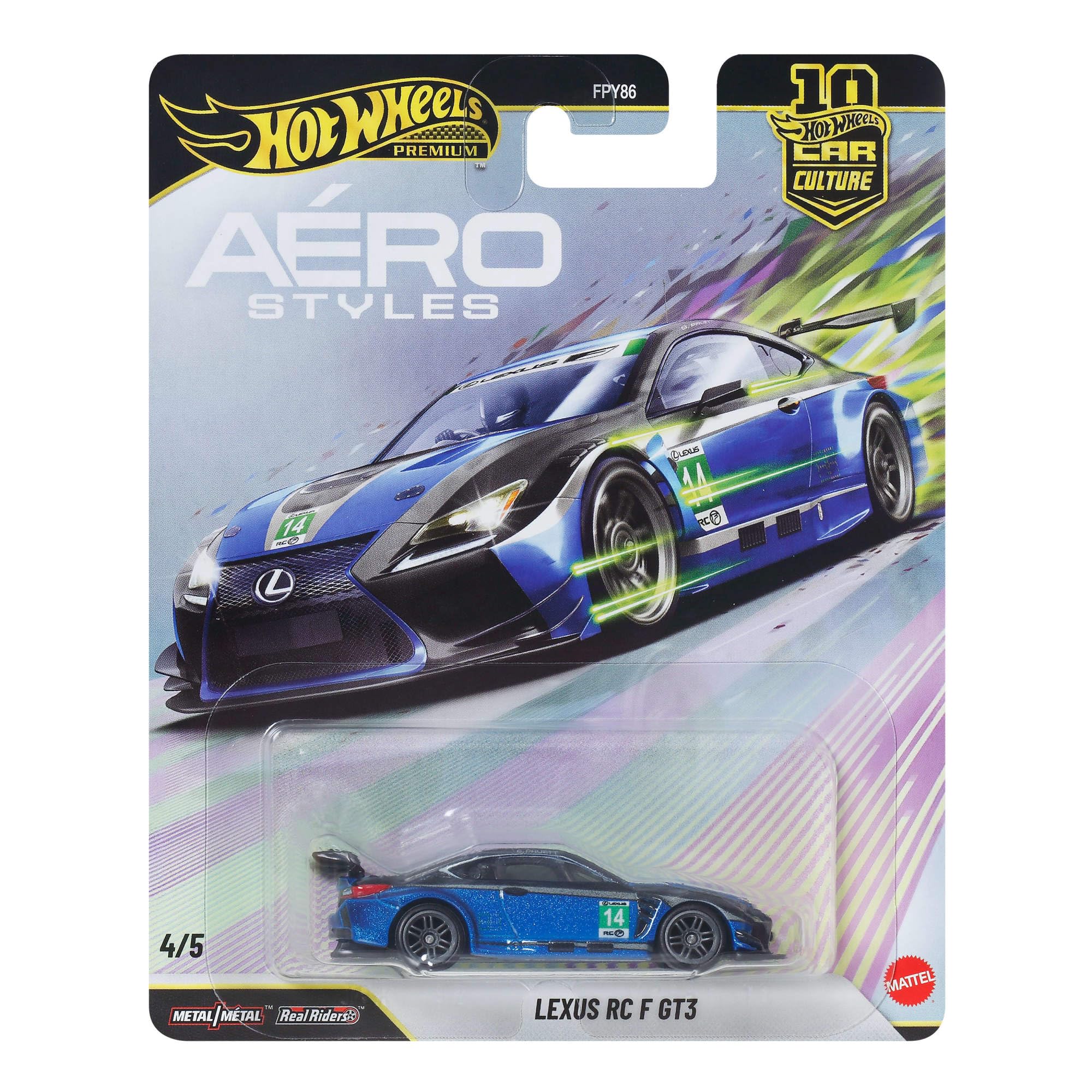 Hot Wheels Lexus RC F GT3 1:64 Scale Die-Cast Car