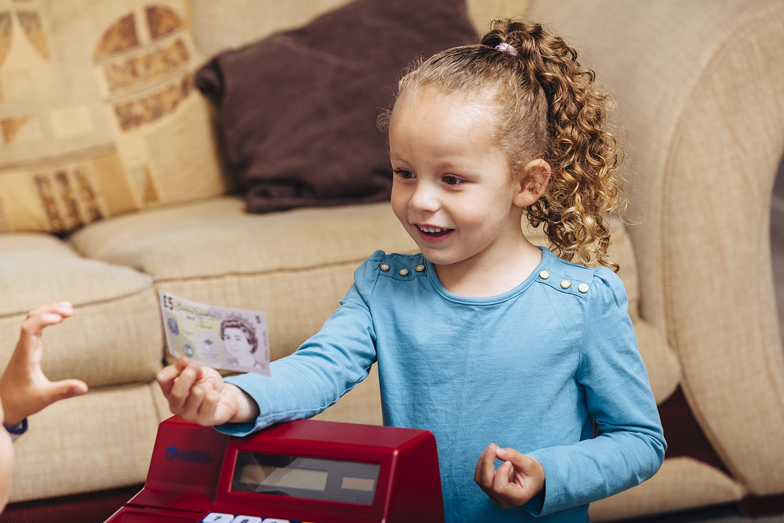 Learning Resources Pretend & Play Calculator Cash Register (UK Currency) | Solar Powered 7