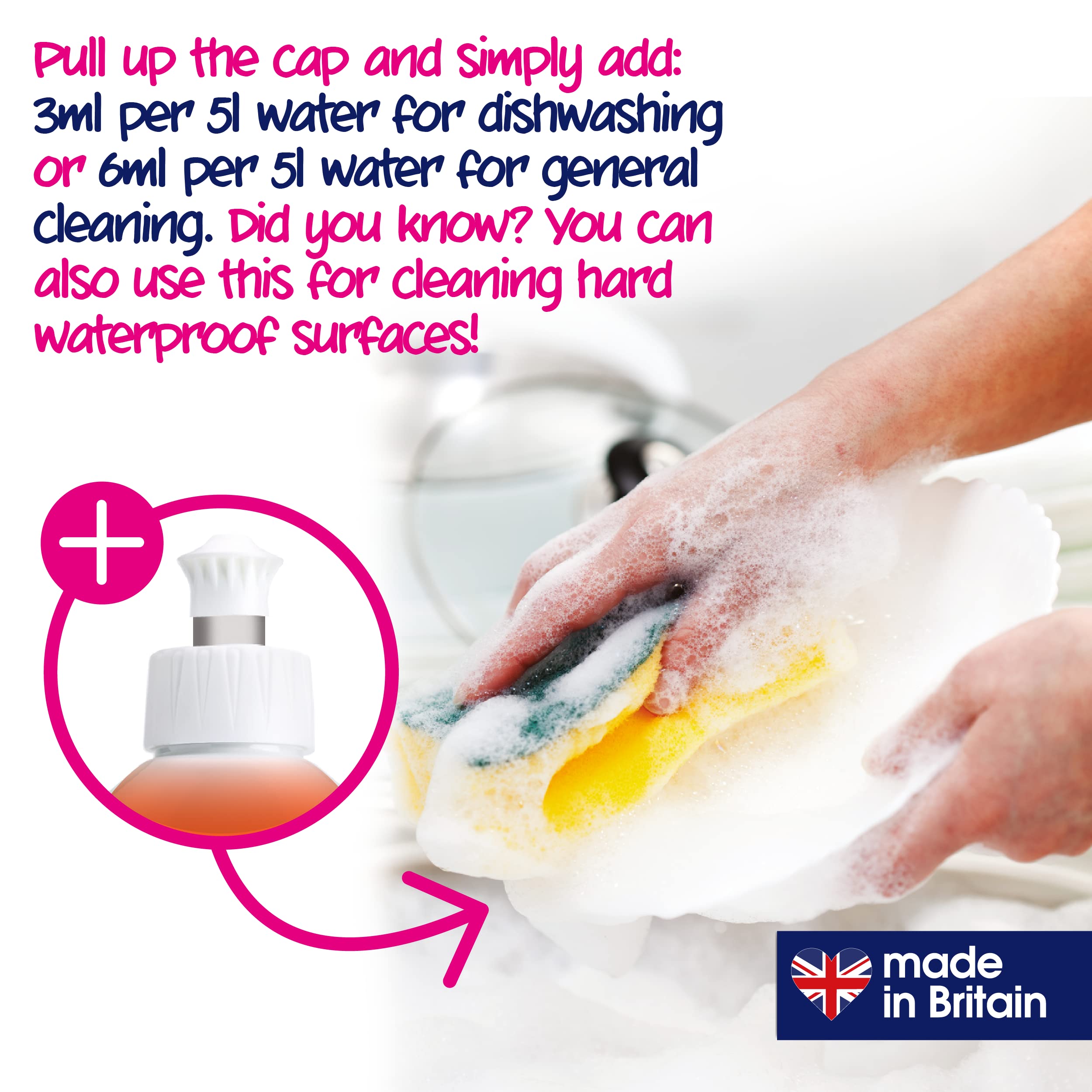 Ecozone Orange & Blossom Coconut Washing-Up Liquid - Powerful Grease Cutting | 500ml | Vegan & Cruelty-Free 4