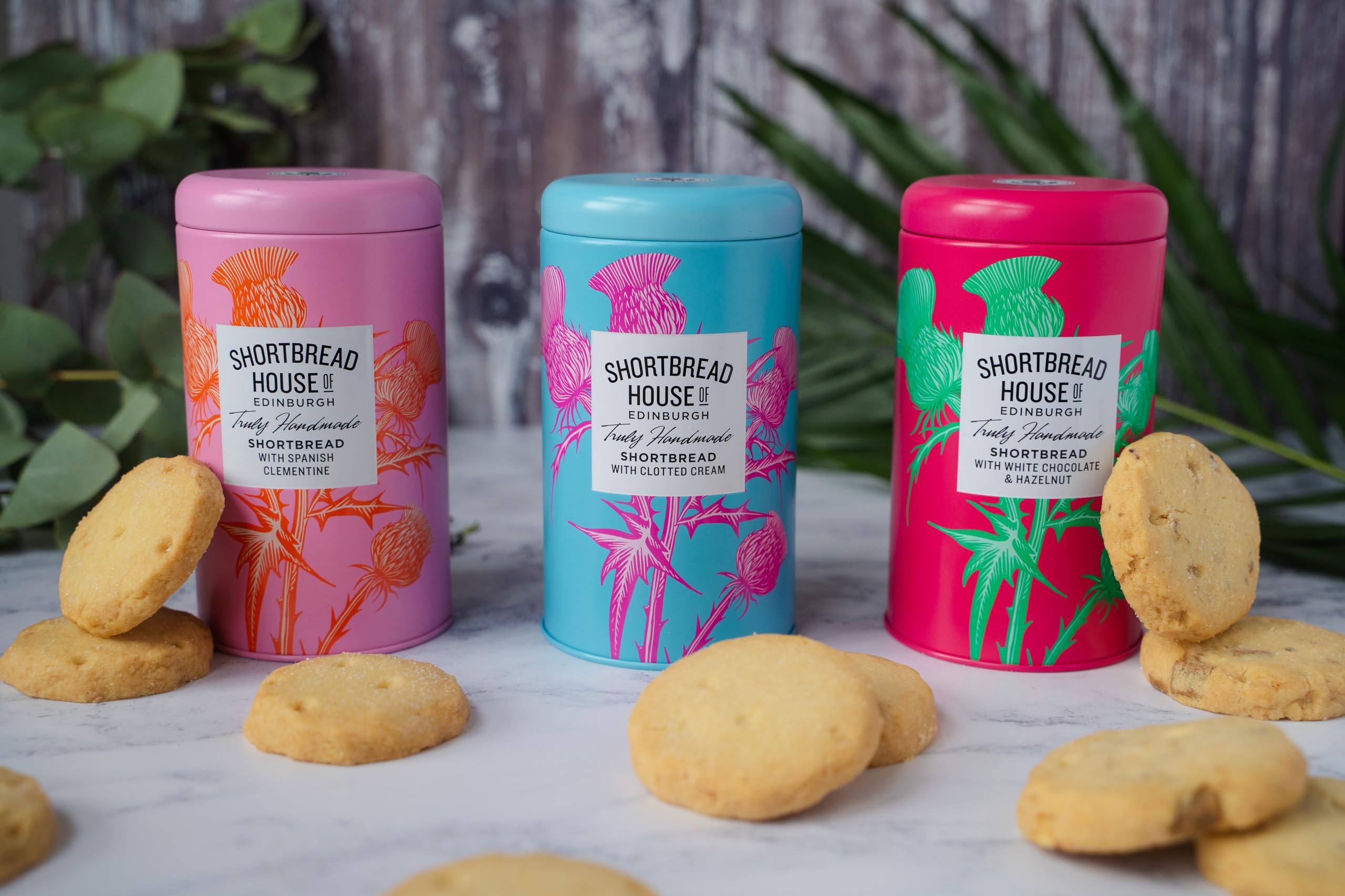Shortbread House of Edinburgh Truly Handmade Shortbread Tin - All Butter with Hazelnuts & White Chocolate | 140g 5