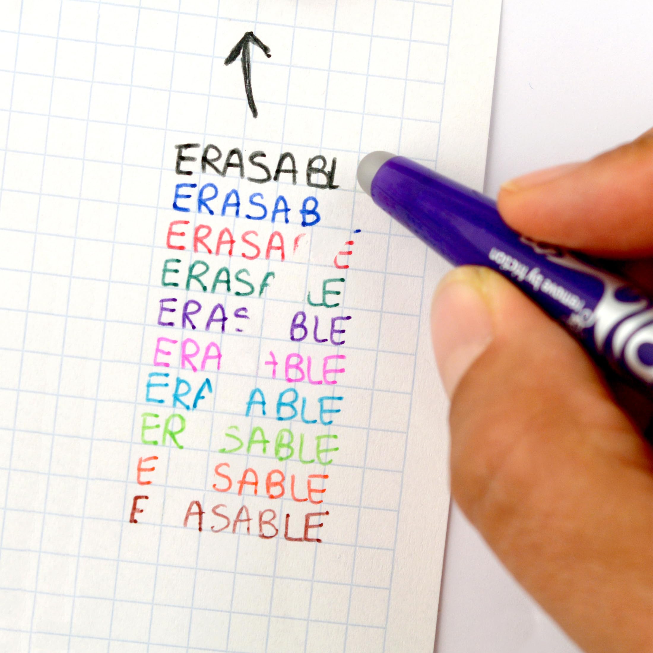PILOT FriXion Ball Erasable Pen Refills - 0.7mm Medium Tip, Black Ink | 4 Count Pack 3