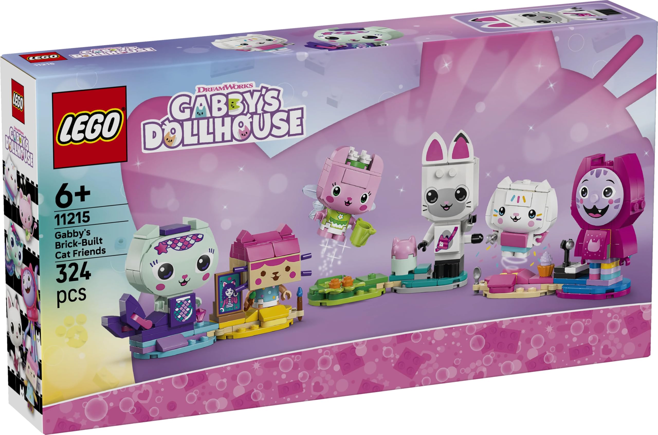 LEGO Gabby’s Dollhouse Gabby’s Brick-Built Cat Friends Building Set for Ages 6+ | Model 11215 7
