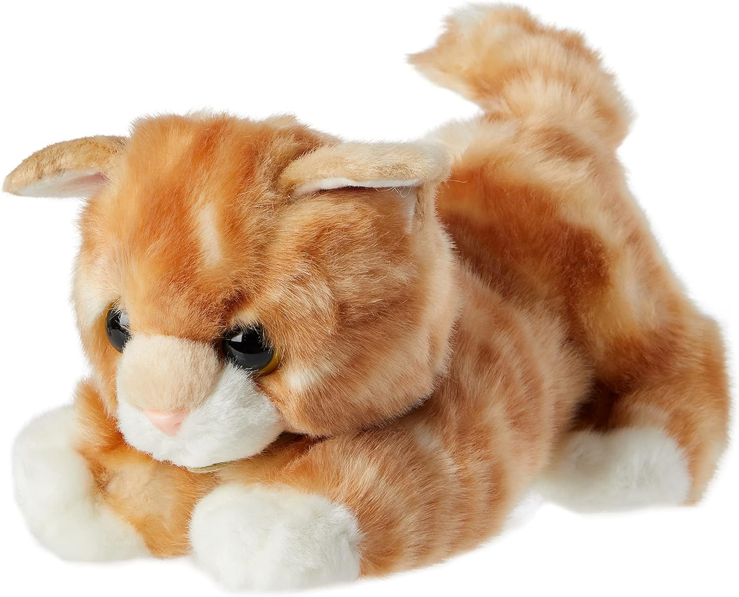 Aurora MiYoni Tots Tabby Cat Plush Toy - Soft Orange & White Stuffed Animal for Babies & Toddlers