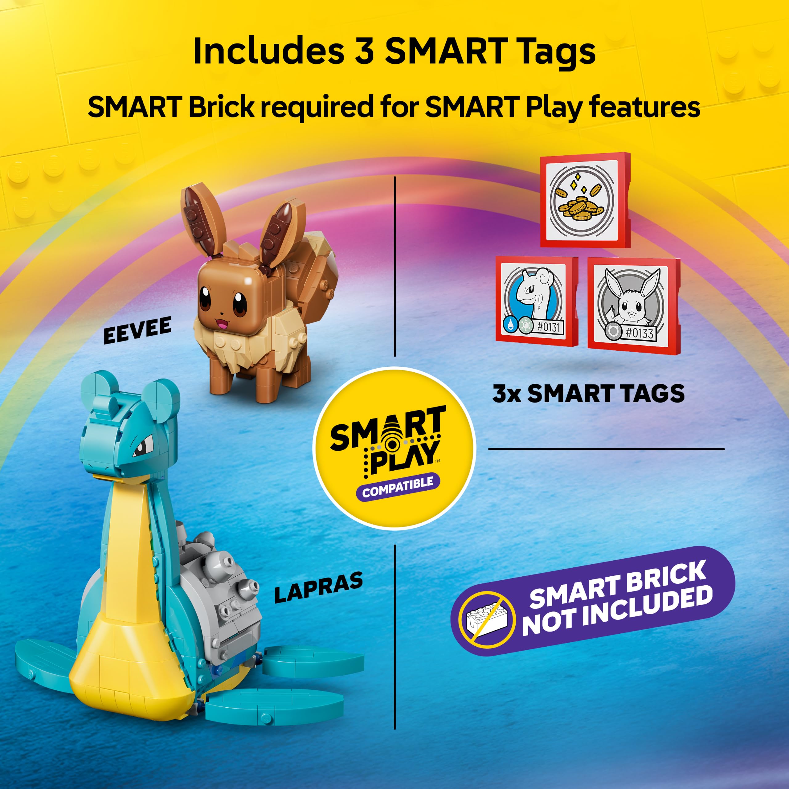 LEGO Pokémon SMART Play: Eevee and Lapras’s Treasure Hunt Building Set (72162) - Ages 8+ 4