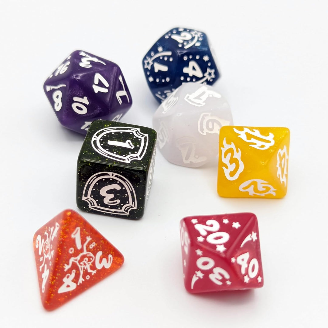 Q-Workshop My Very First Set: Fairy Dust Dice Set for Board Games