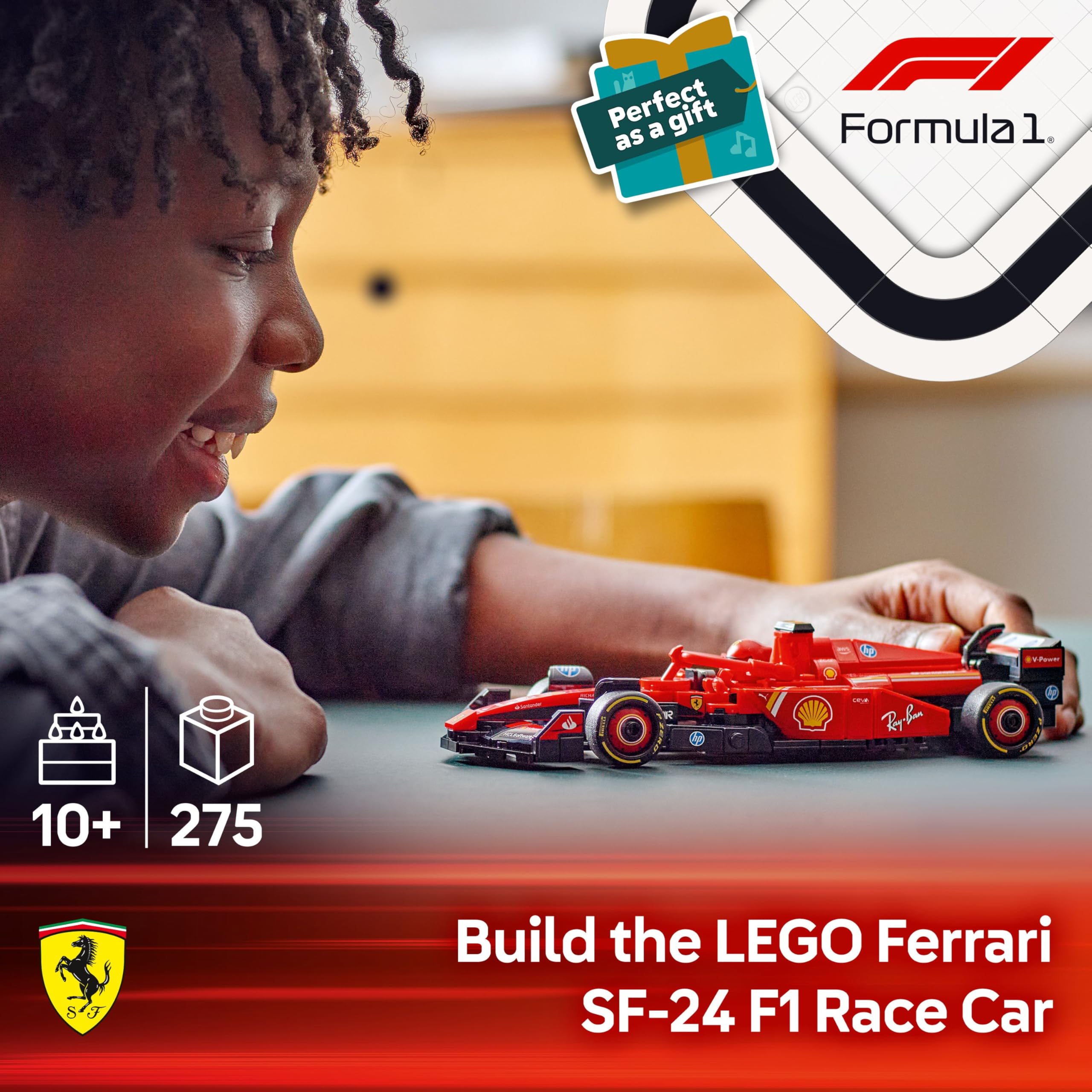 LEGO Speed Champions Ferrari SF-24 F1 Race Car Building Set - 275 Pieces | Ages 10+