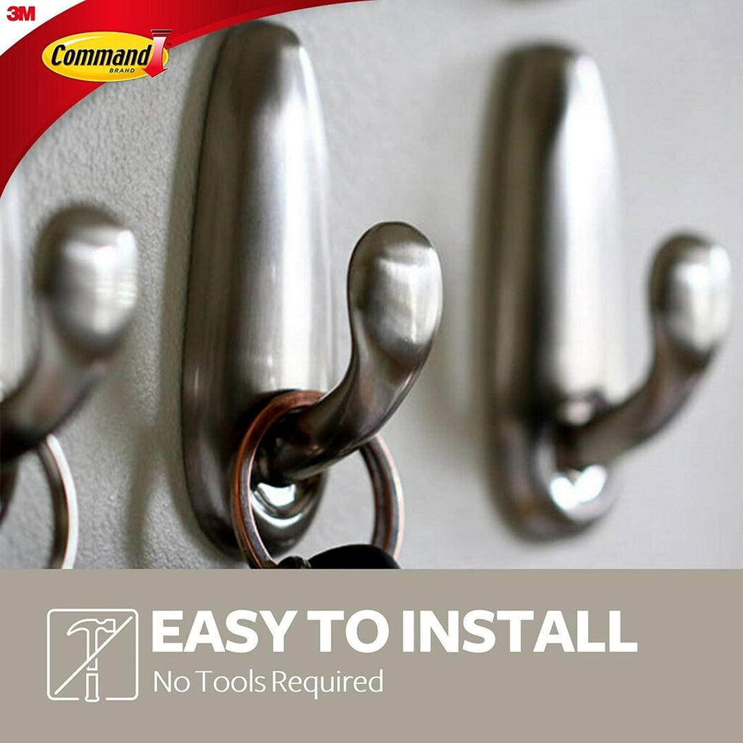 Command Brushed Nickel Small Decorative Hook (FC11-BN)