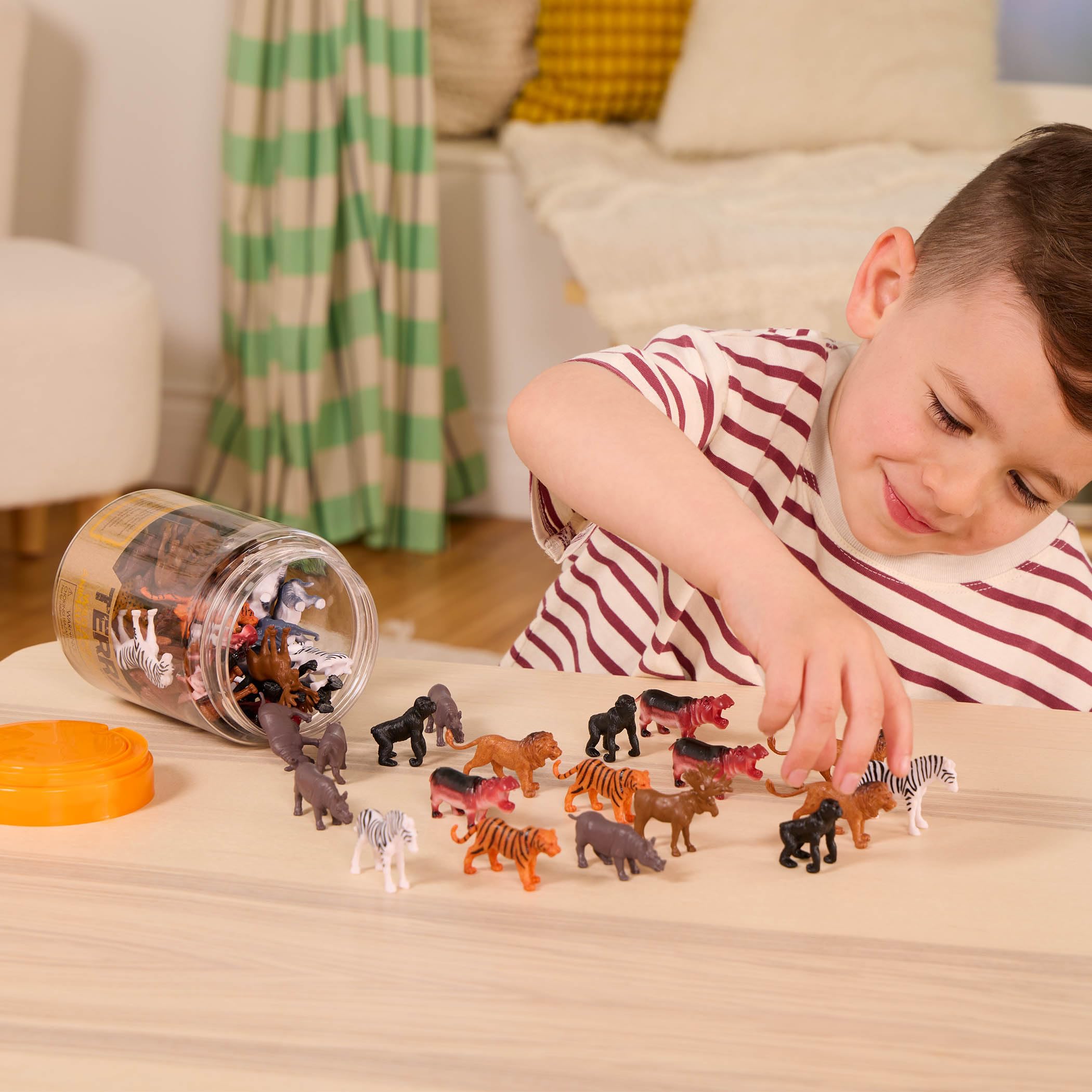 Terra by Battat - 60 Piece Wild Creatures Tube Miniature Animal Figurines | Ages 3+