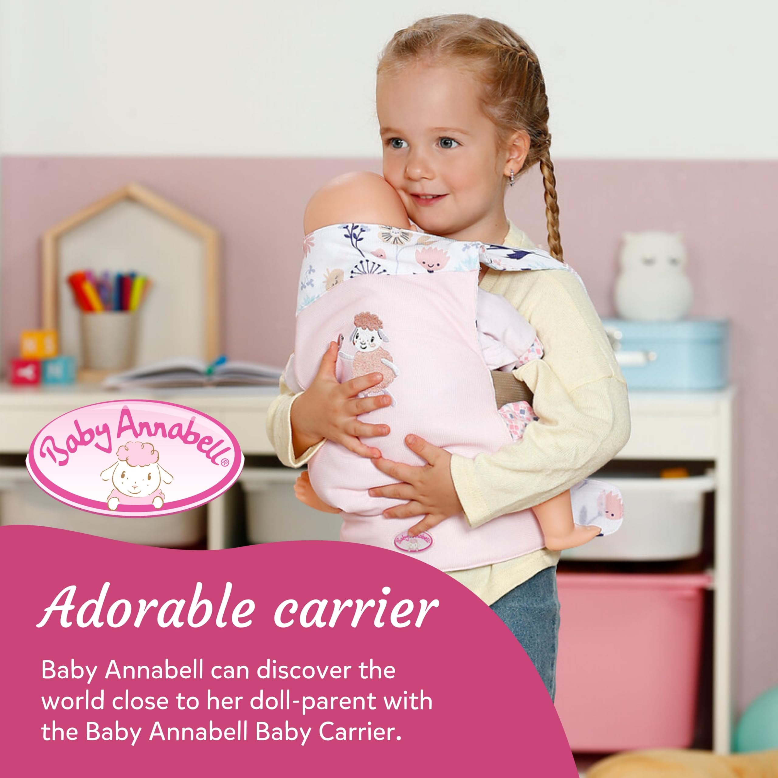 Baby Annabell Baby Doll Carrier - Adjustable Front & Back Doll Accessory for 36-43cm Dolls 9