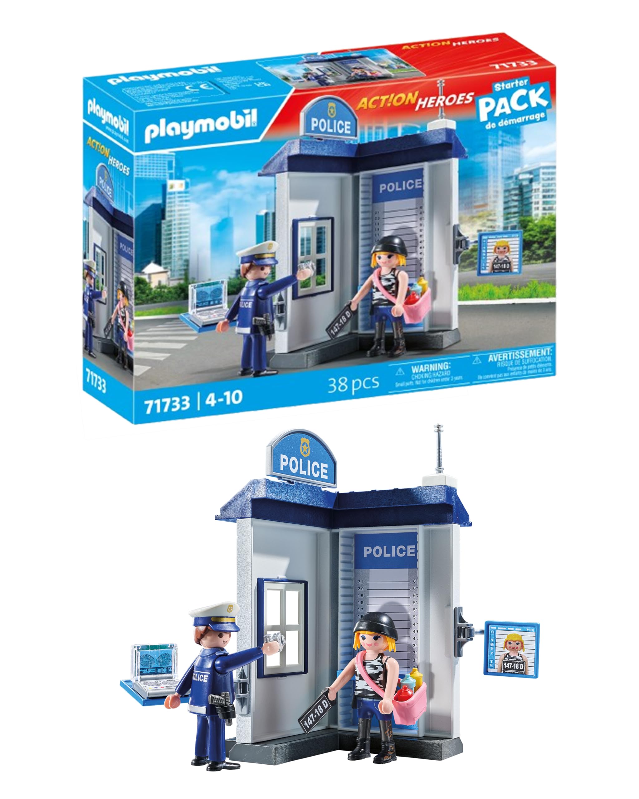Playmobil Police Investigation Room Playset - Ages 4+ | 71733 1