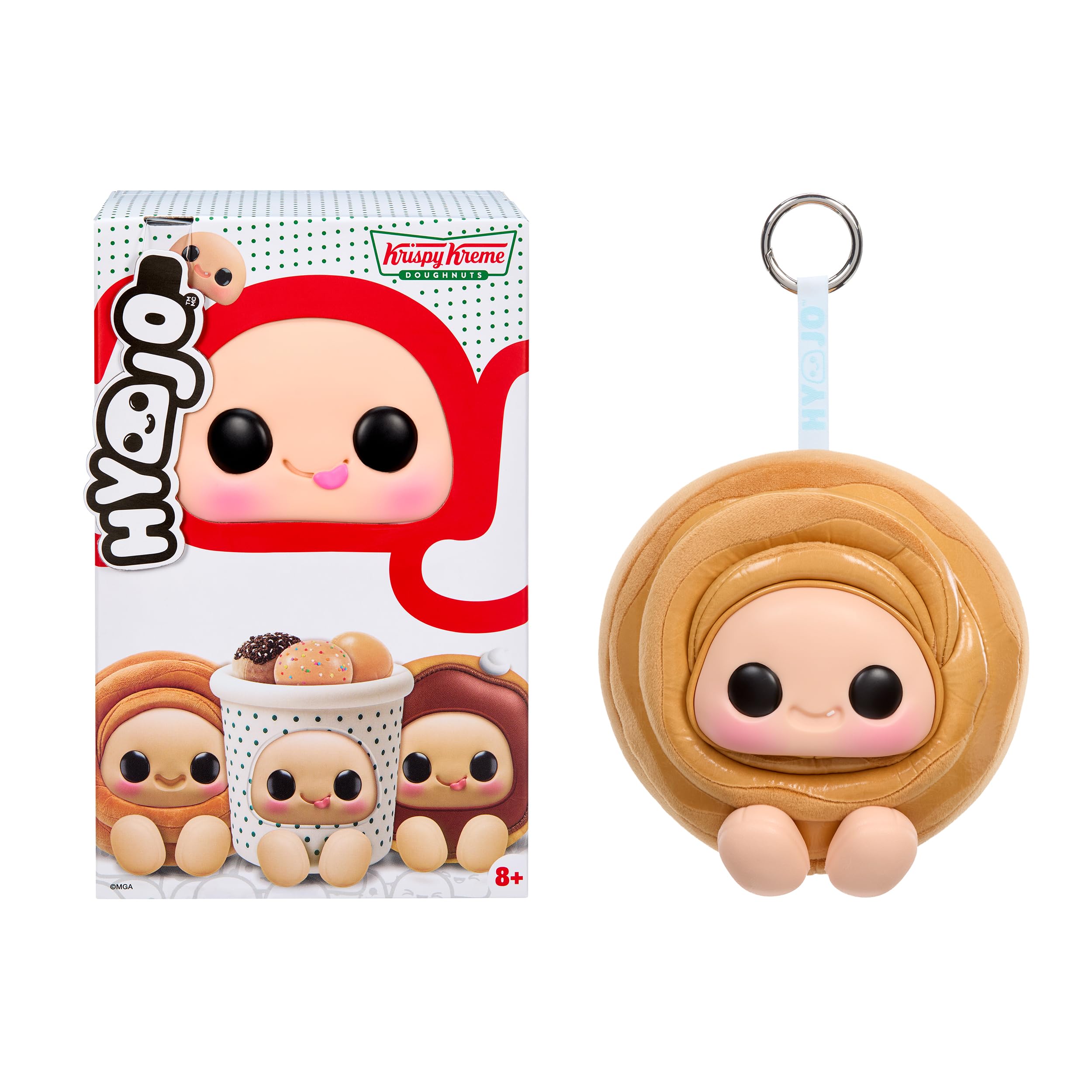 Hyojo Krispy Kreme Series Squishy Collectable - Chocolate Iced, Cinnamon Roll, or Doughnut Dots 1