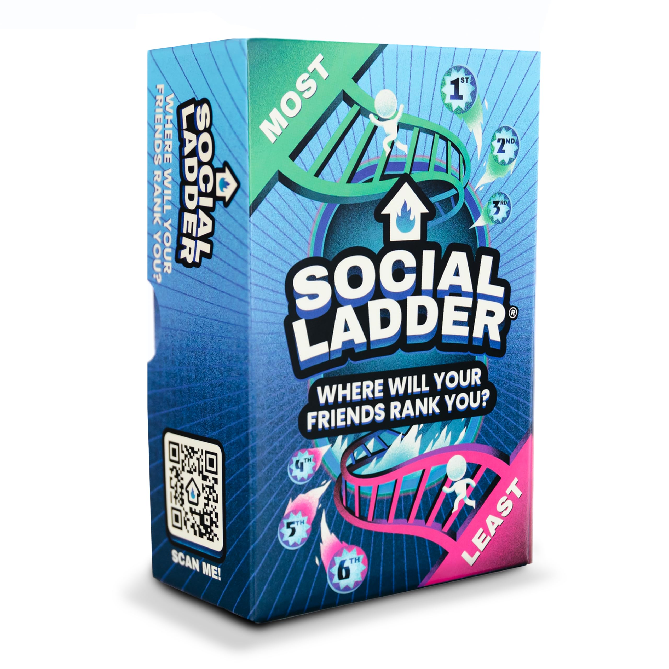 Sidemen SOCIAL LADDER Card Game | Fun Rating Party Game for Friends