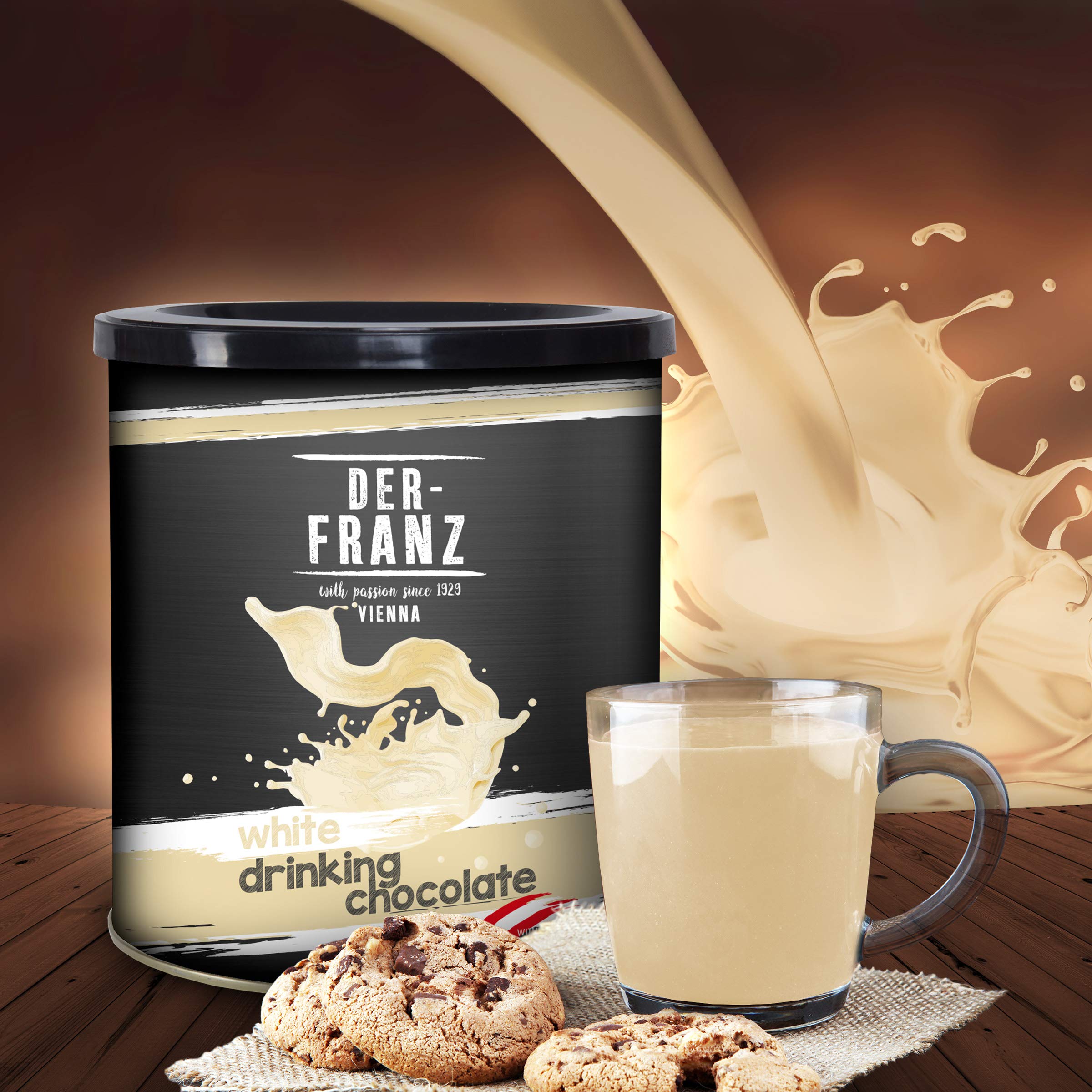 Der-Franz White Drinking Chocolate with Vanilla, 2 x 500 g 5