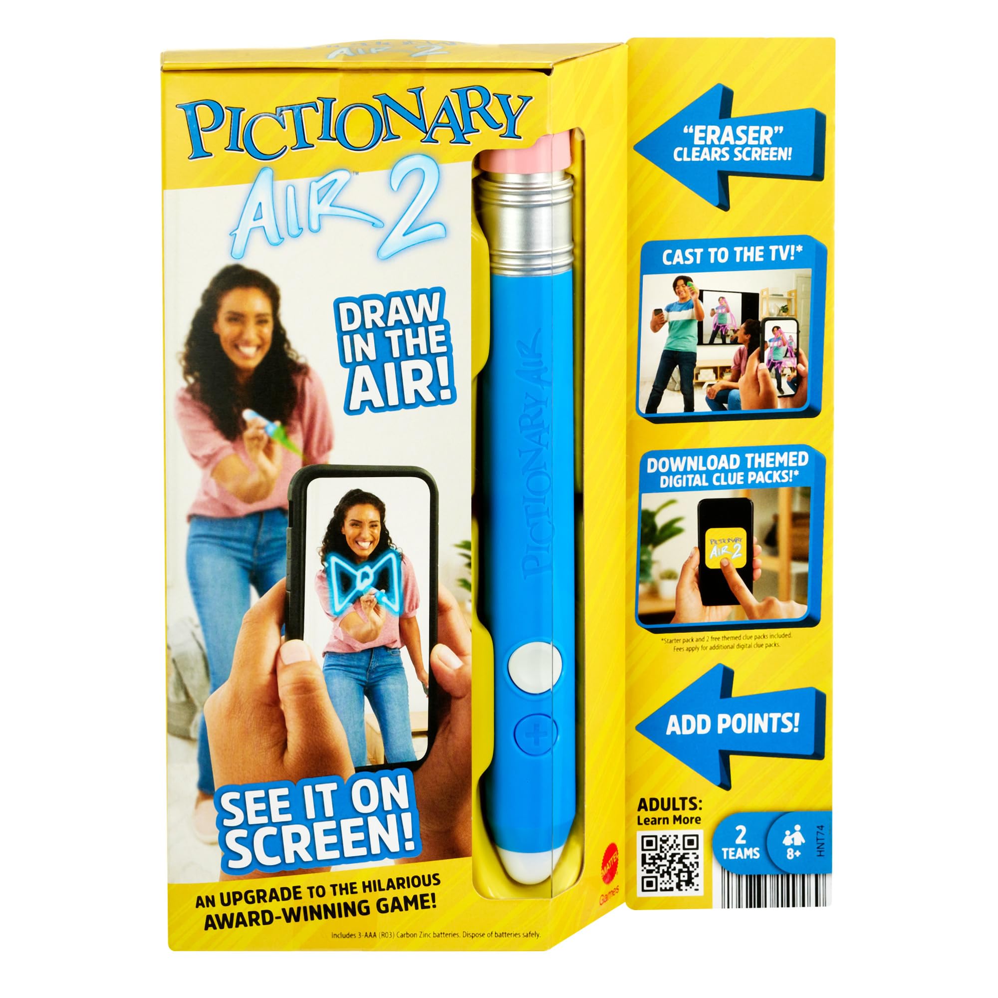 Mattel Games Pictionary Air 2 - Electronic Air-Drawing Game for Kids & Adults 1